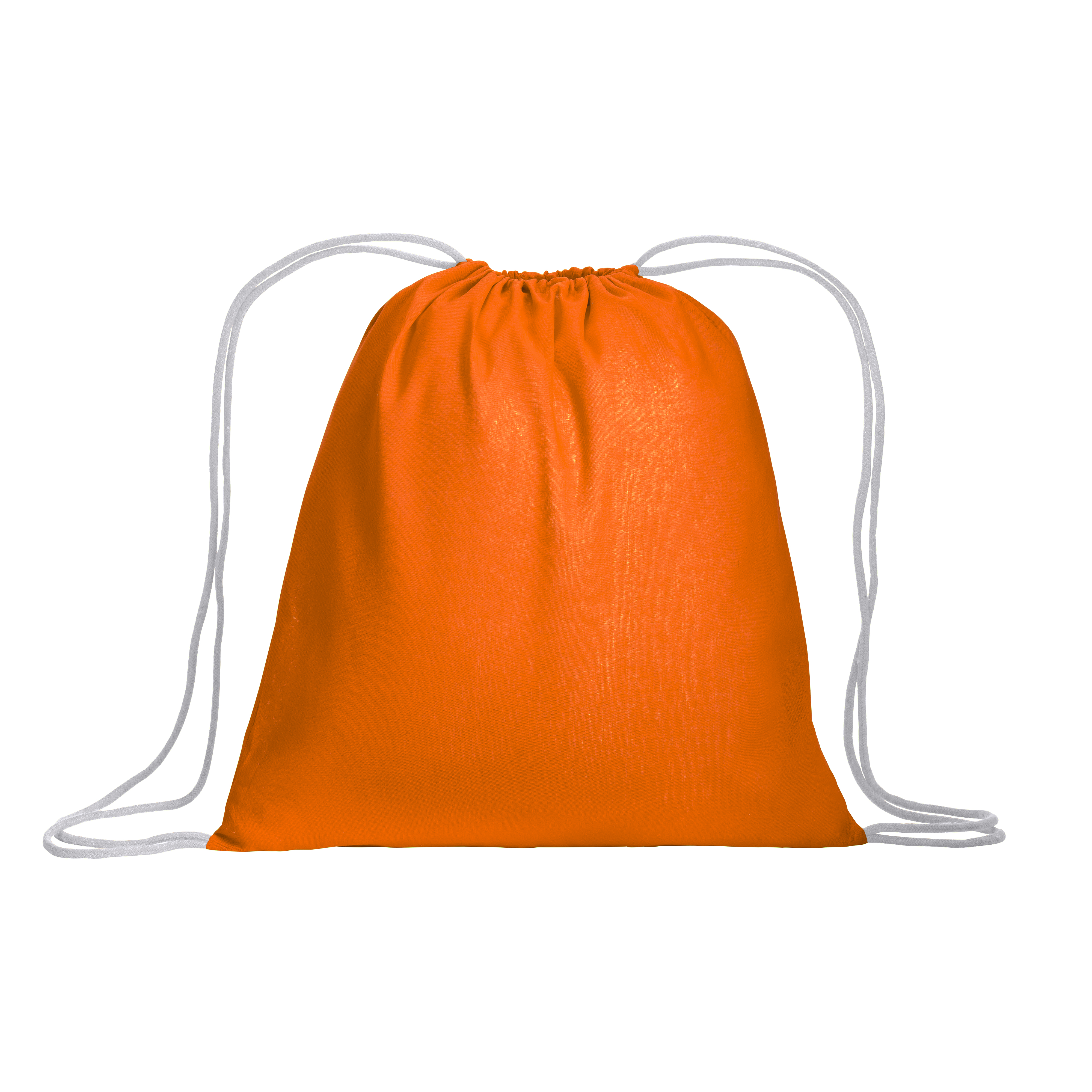 Zainetto in cotone da 120 g/m2, con chiusura a strozzo. È certificato OEKO-TEX®.