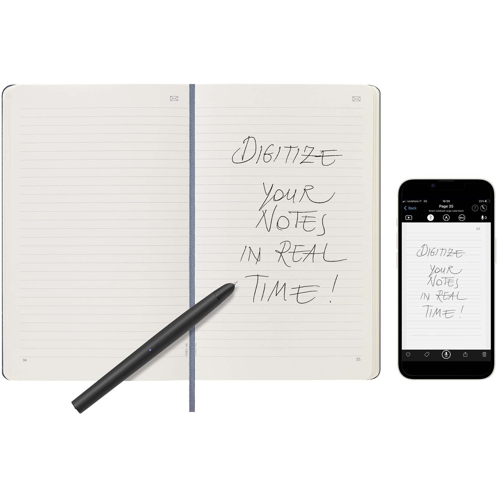 Blocco note smart formato L - a righe Moleskine