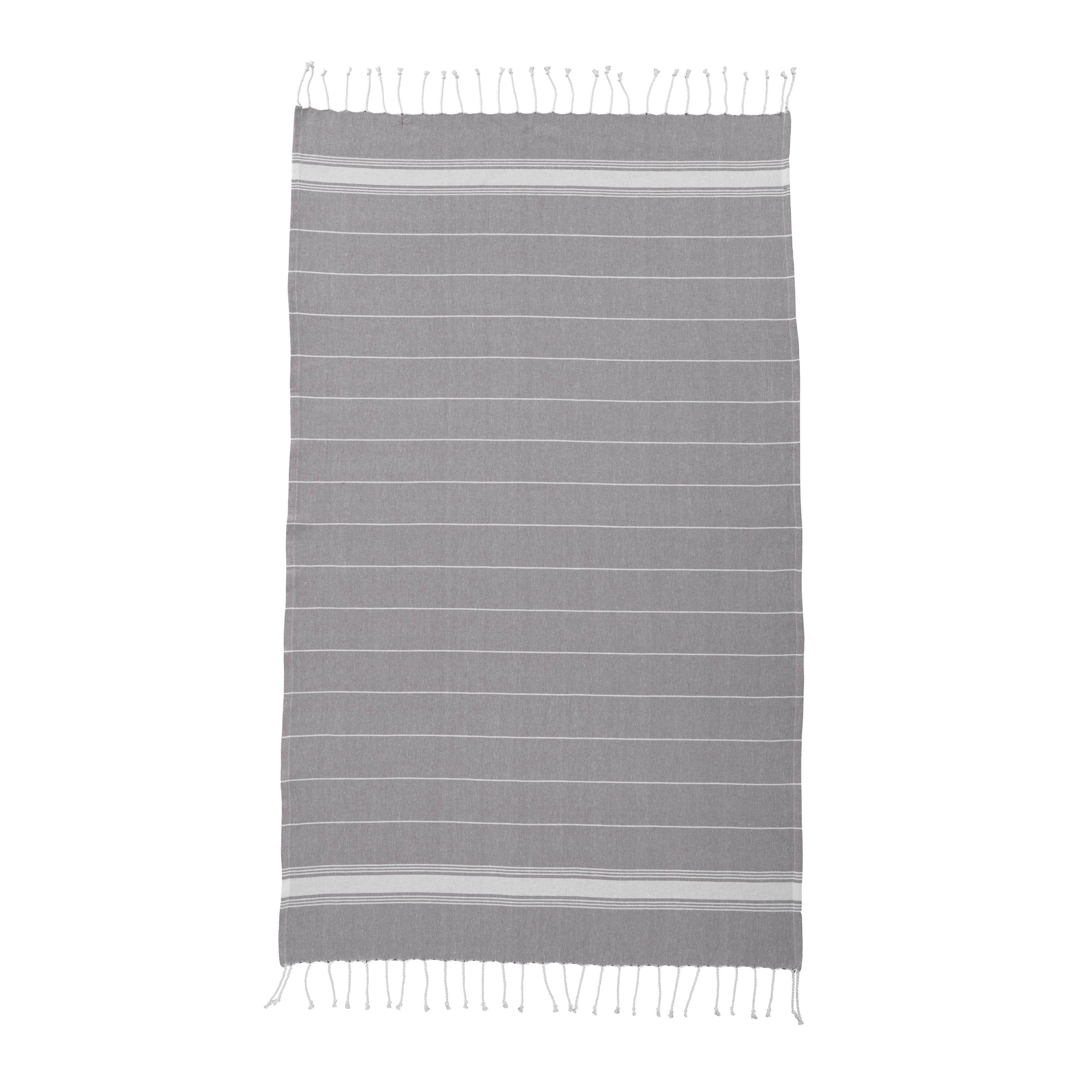 Telo mare/pareo stile Fouta 100% cotone 182gr/m2 con frange, misura  90x170 cm