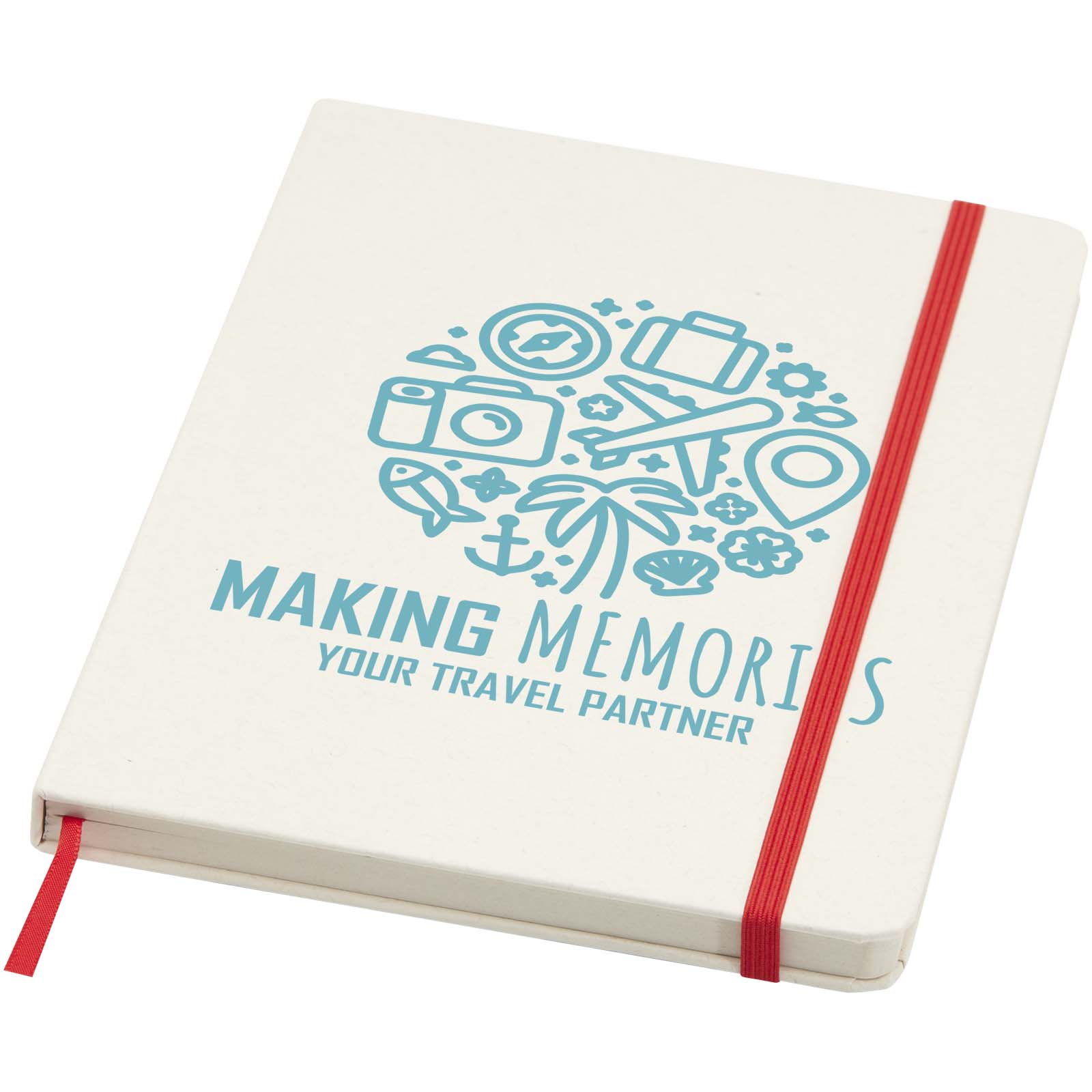 Blocco note formato A5 a righe in carta riciclata Bass