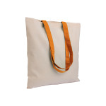 Borsa shopper in cotone riciclato da 140 g/m2 naturale con m...