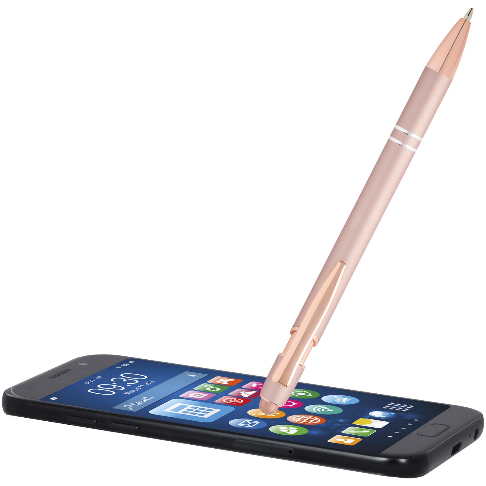 Penna a sfera con finitura oro rosa Nanna (inchiostro blu)