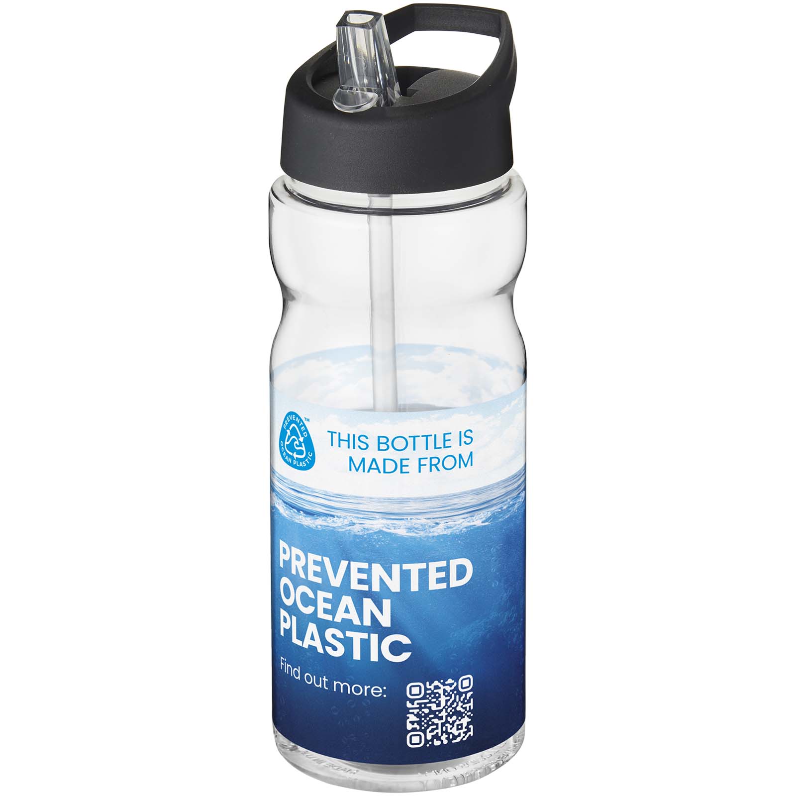 Borraccia sportiva H2O Active® Eco Base da 650 ml con coperchio con beccuccio