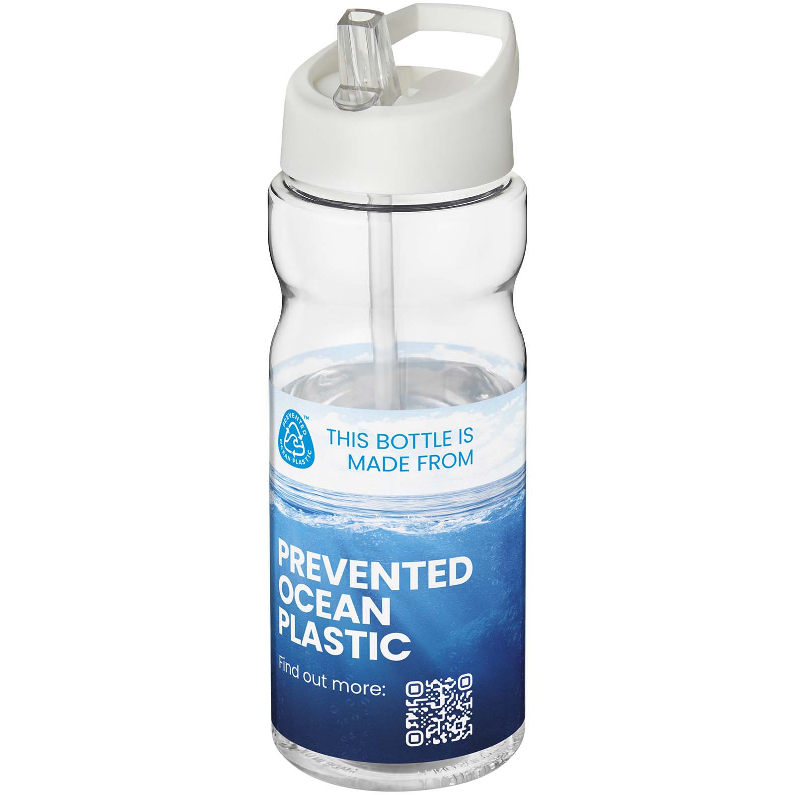 Borraccia sportiva H2O Active® Eco Base da 650 ml con coperchio con beccuccio