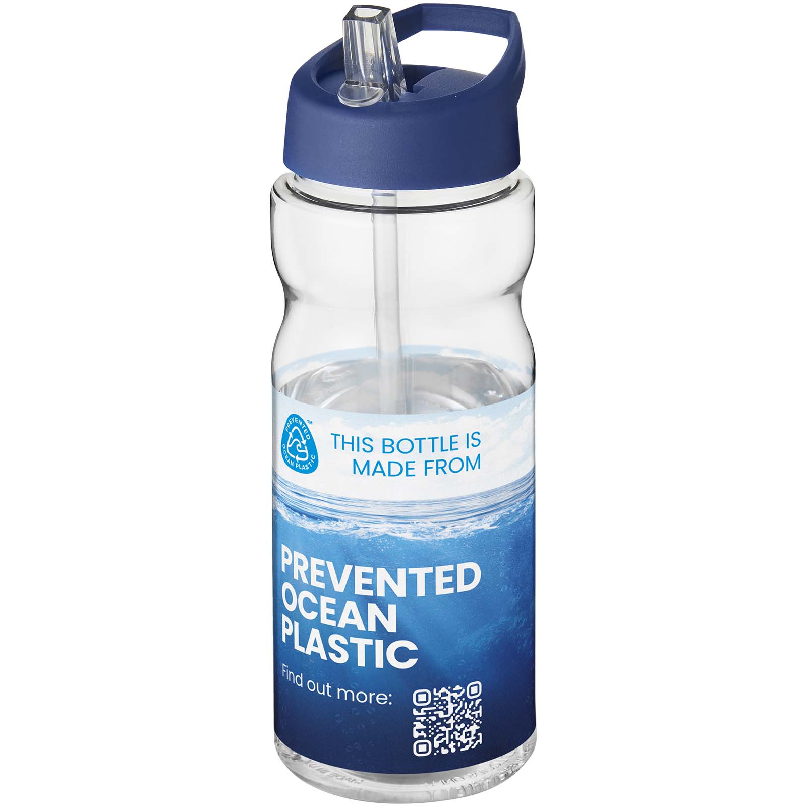 Borraccia sportiva H2O Active® Eco Base da 650 ml con coperchio con beccuccio