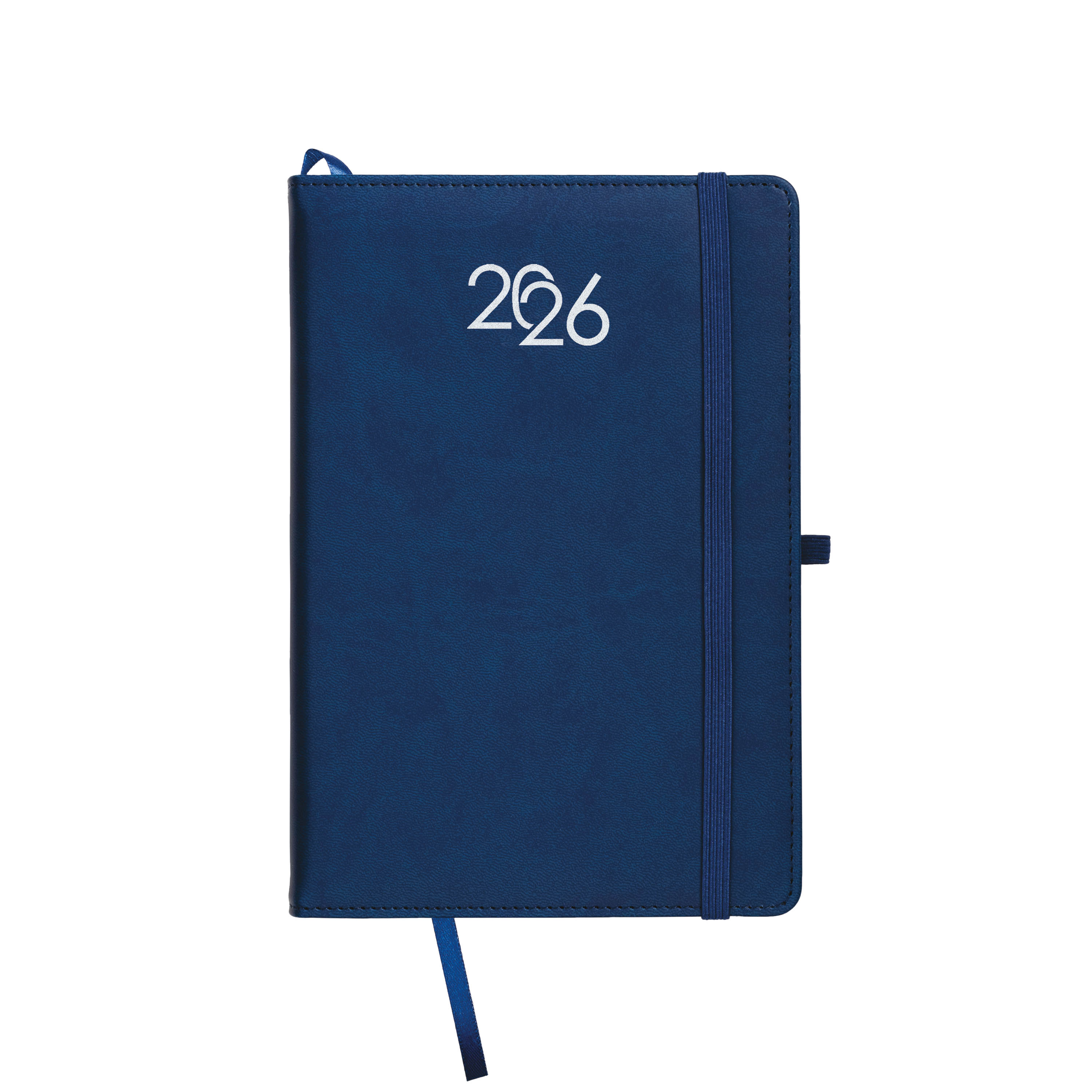 Agenda giornaliera 2026, copertina rigida in PU termovirante con impuntura perimetrale