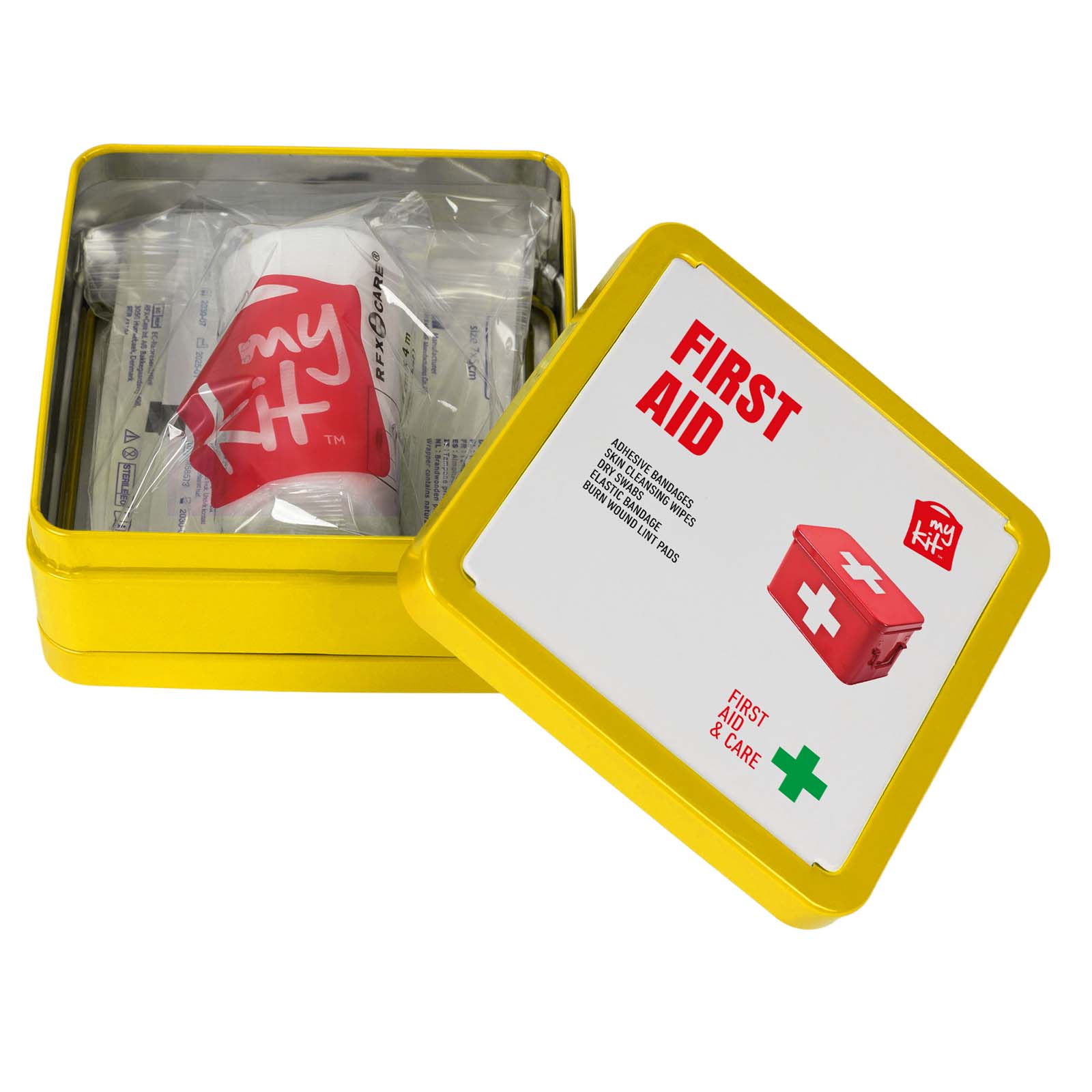 Kit di primo soccorso in scatola di latta Mykit