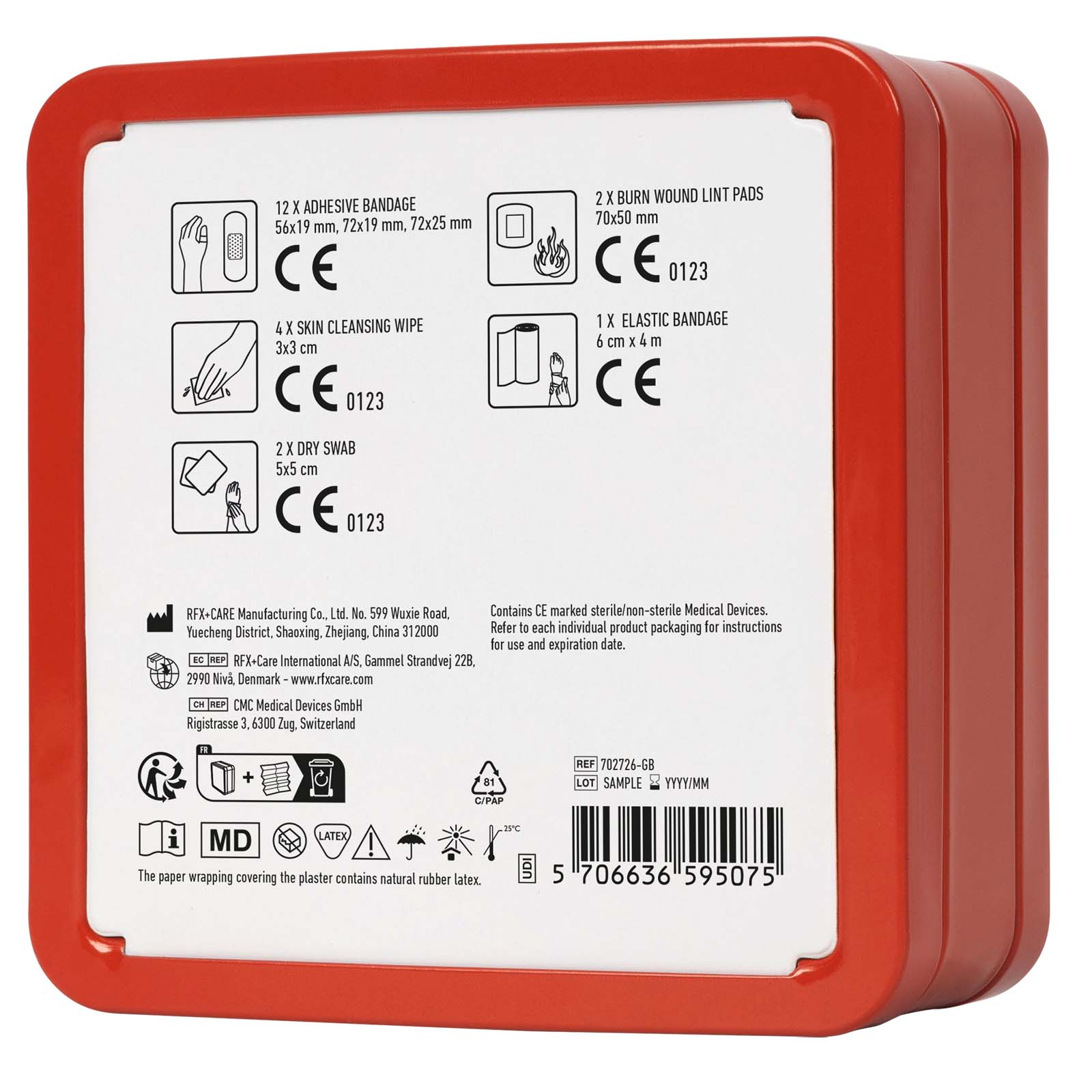 Kit di primo soccorso in scatola di latta Mykit