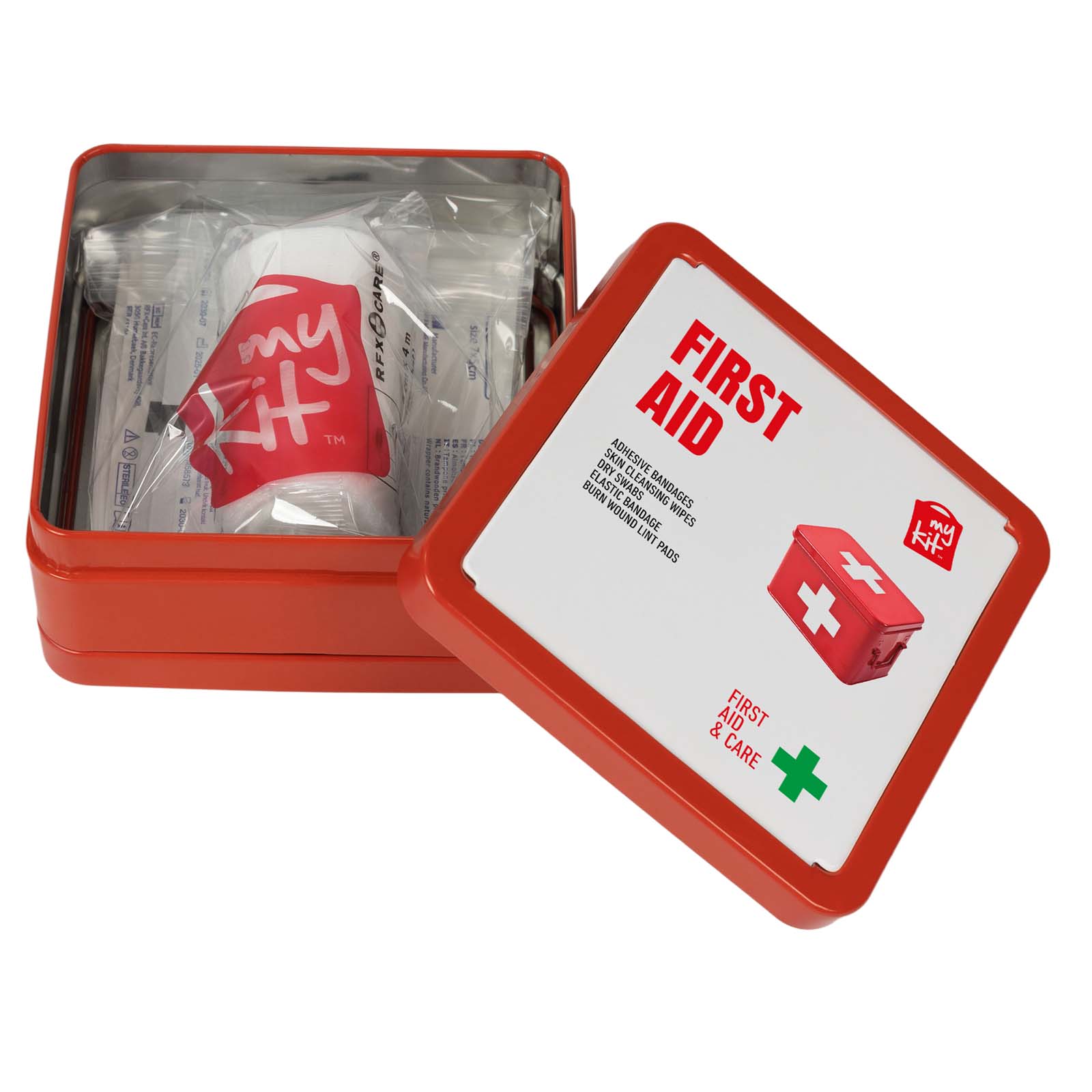 Kit di primo soccorso in scatola di latta Mykit