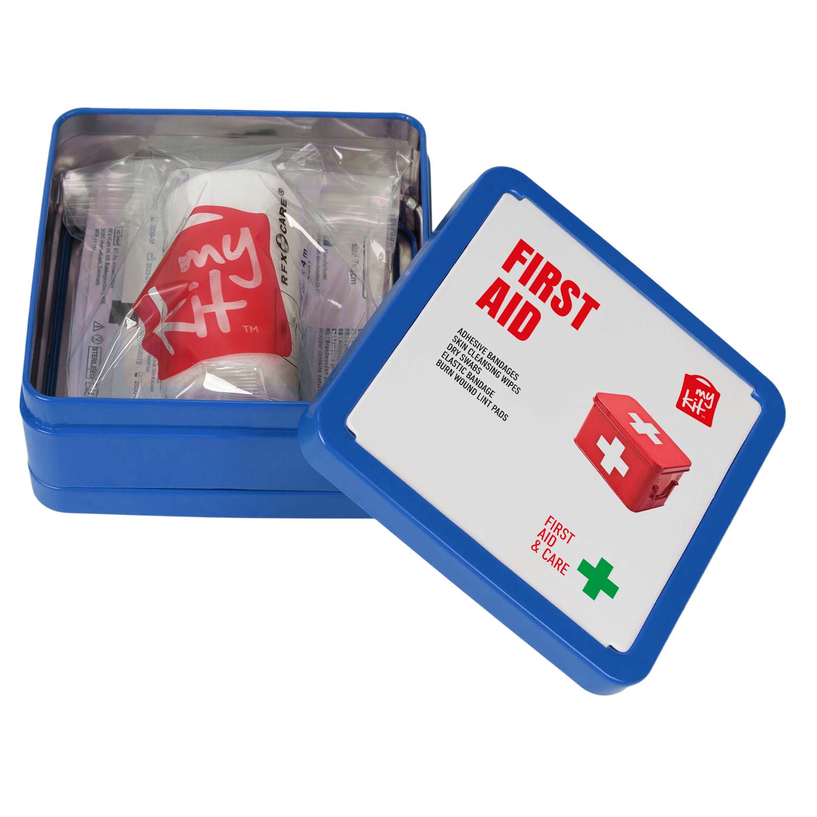 Kit di primo soccorso in scatola di latta Mykit