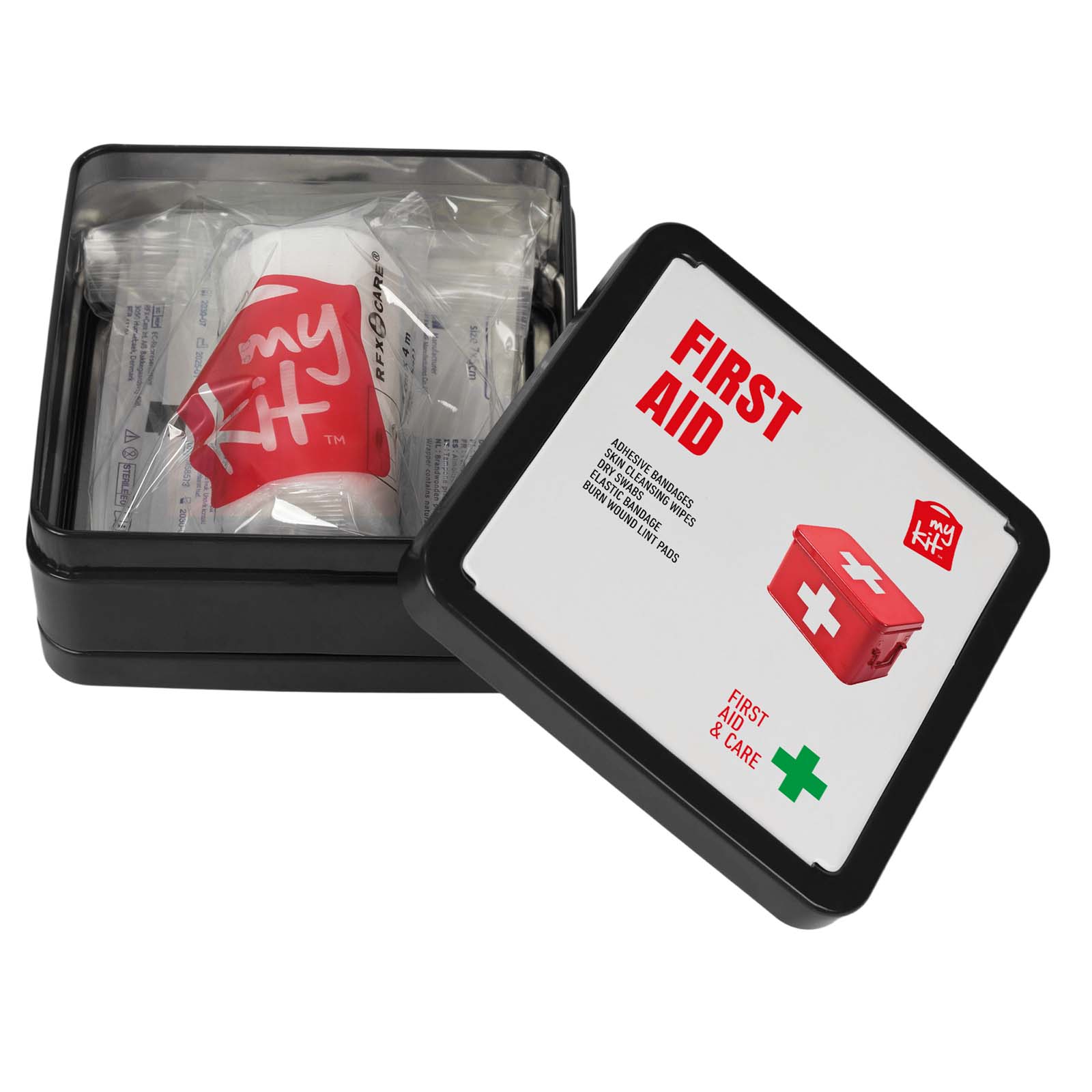 Kit di primo soccorso in scatola di latta Mykit