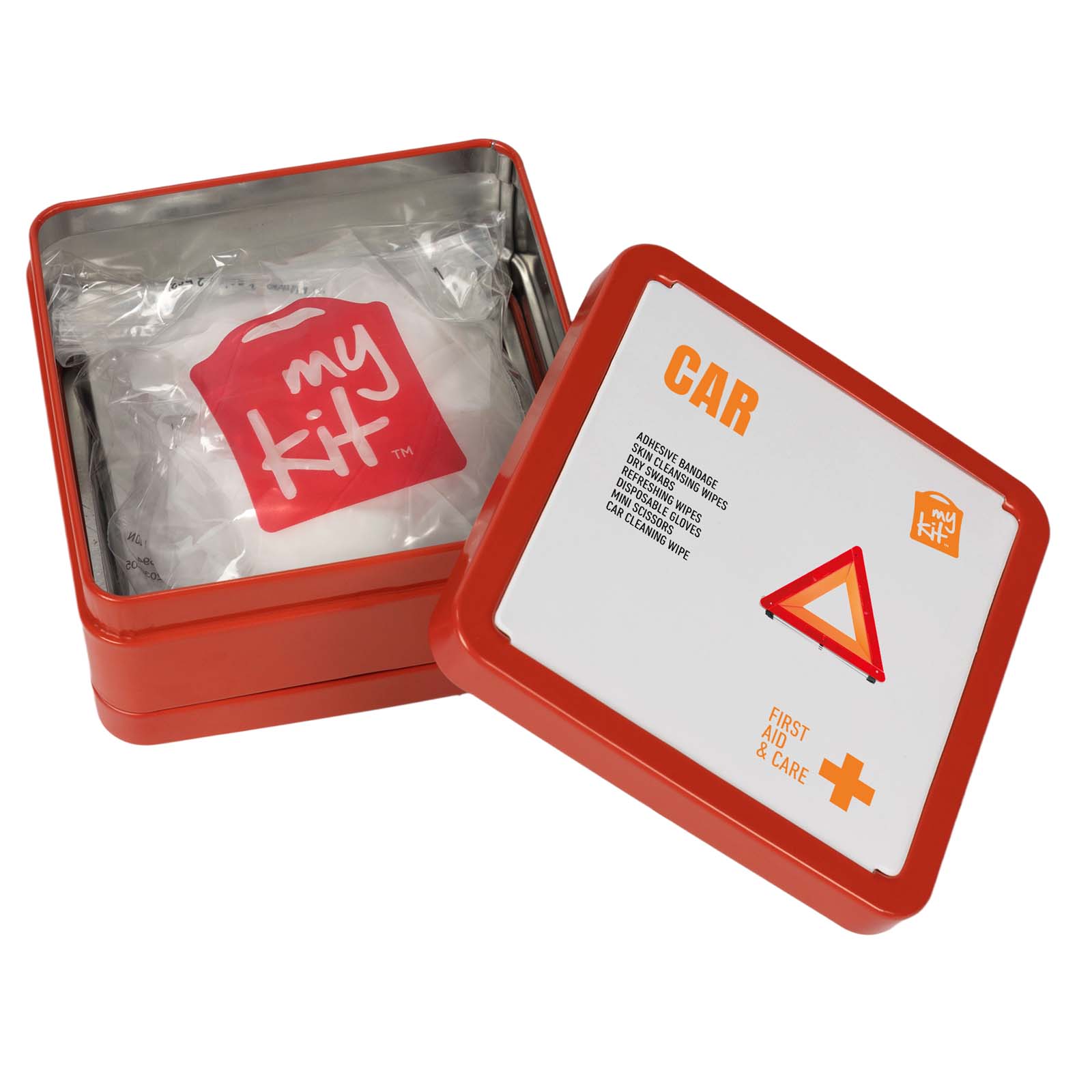 Kit di primo soccorso in scatola di latta per auto MyKit
