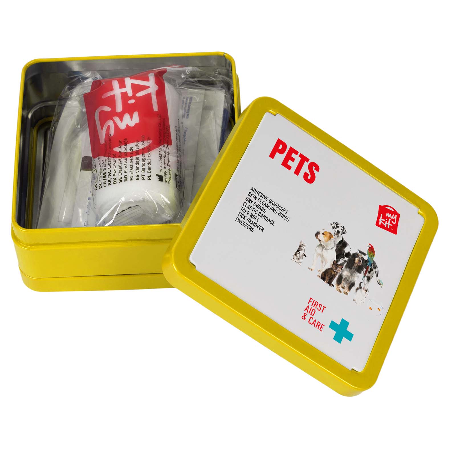 Kit di primo soccorso in scatola di latta per animali domestici MyKit