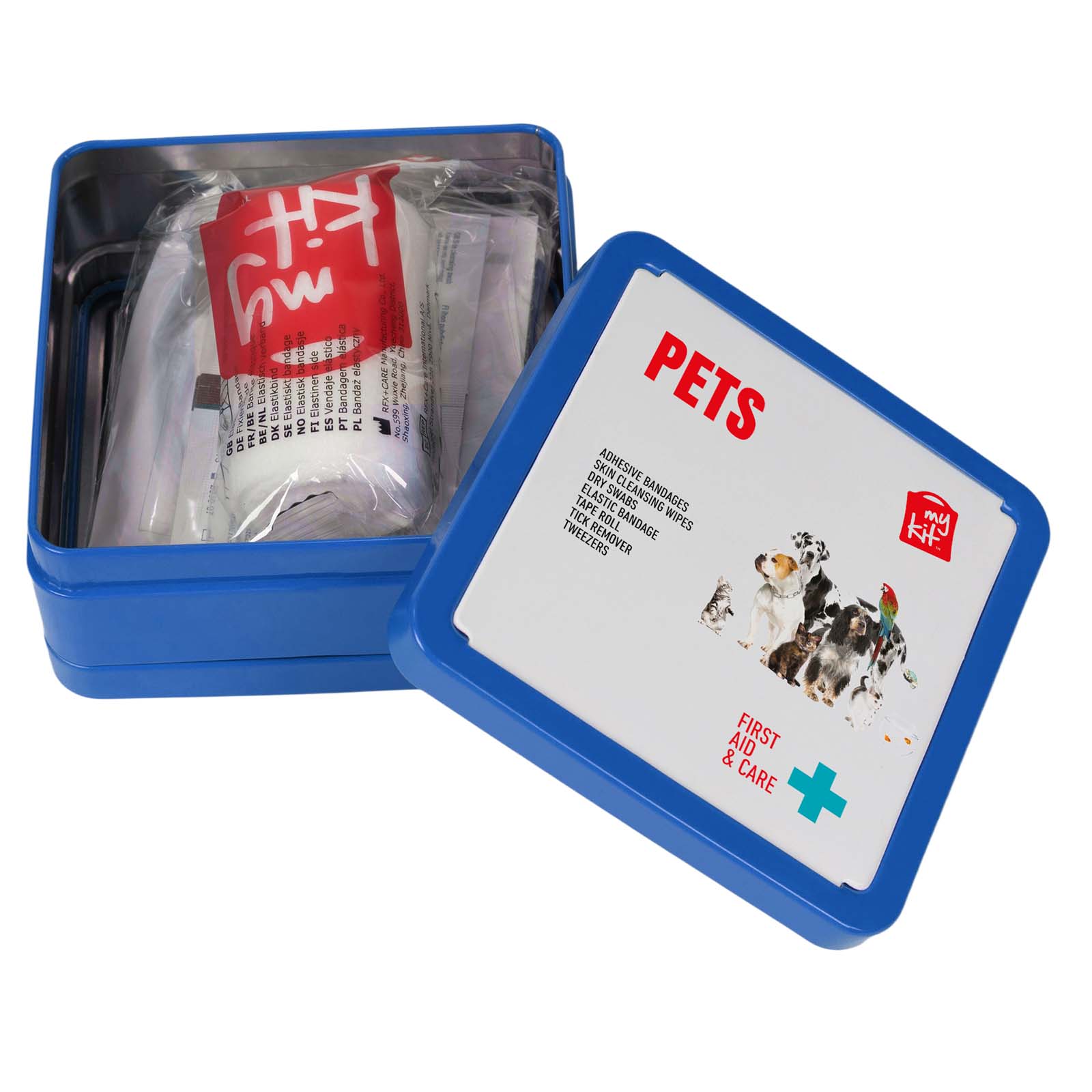Kit di primo soccorso in scatola di latta per animali domestici MyKit