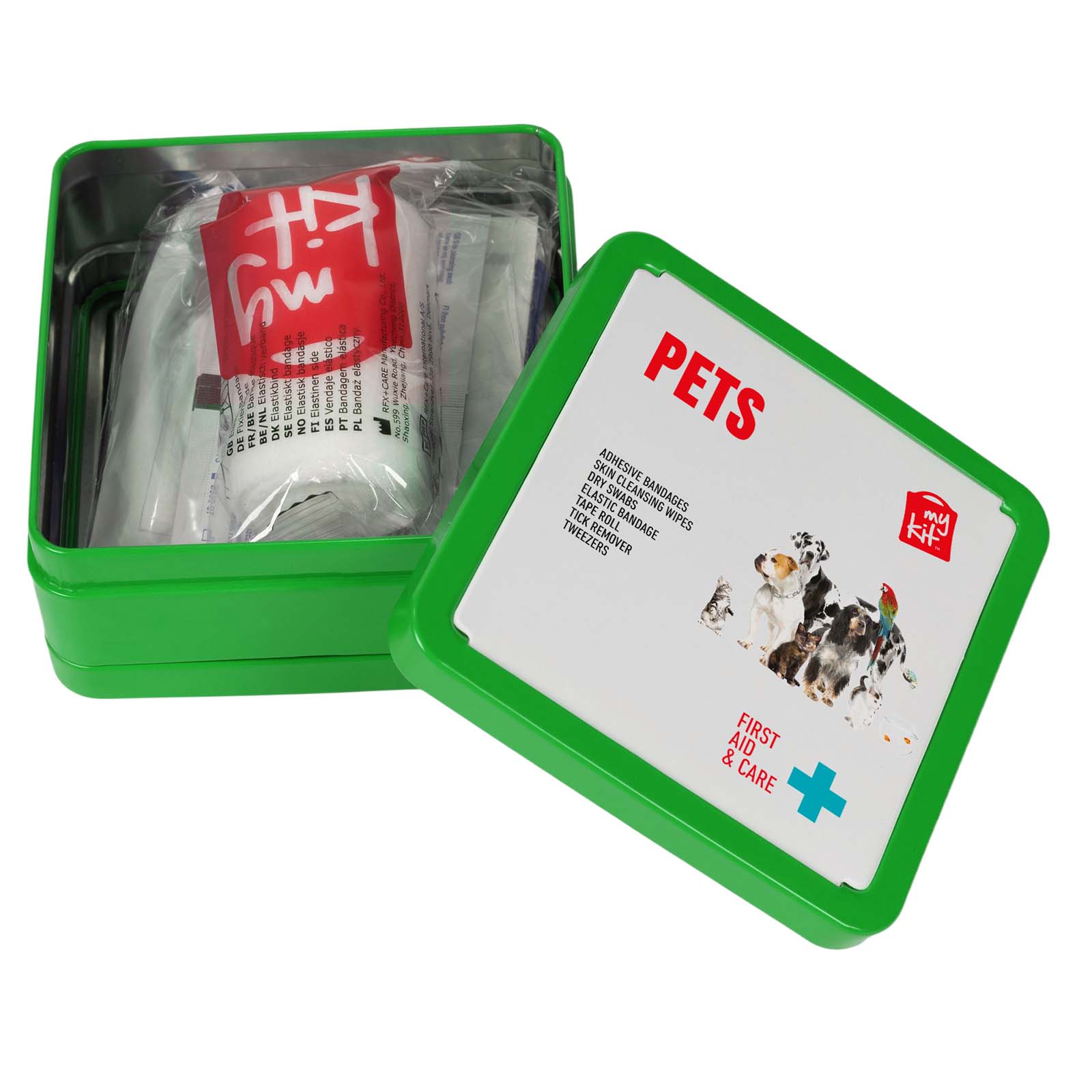 Kit di primo soccorso in scatola di latta per animali domestici MyKit