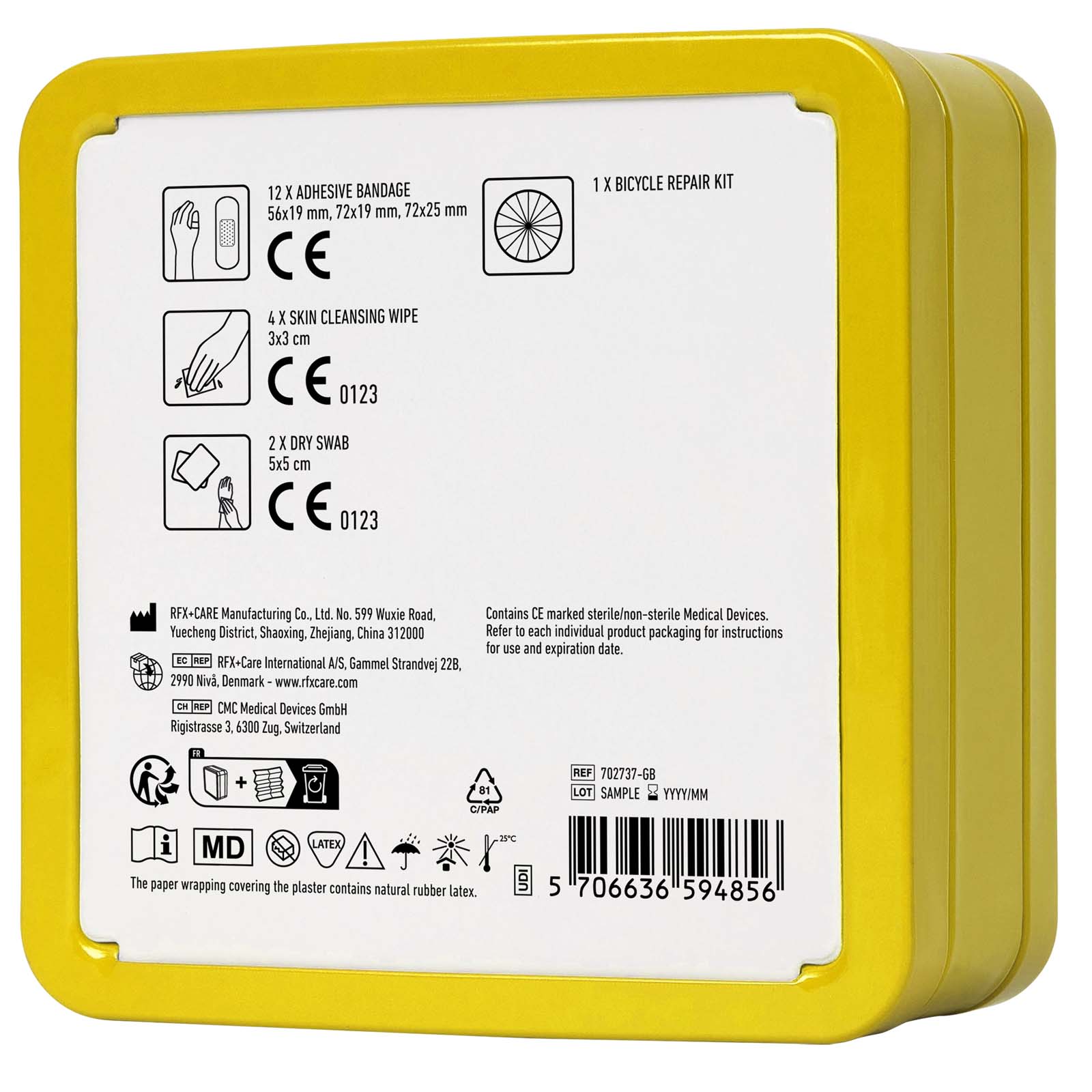 Kit per la riparazione delle biciclette in scatola di latta MyKit