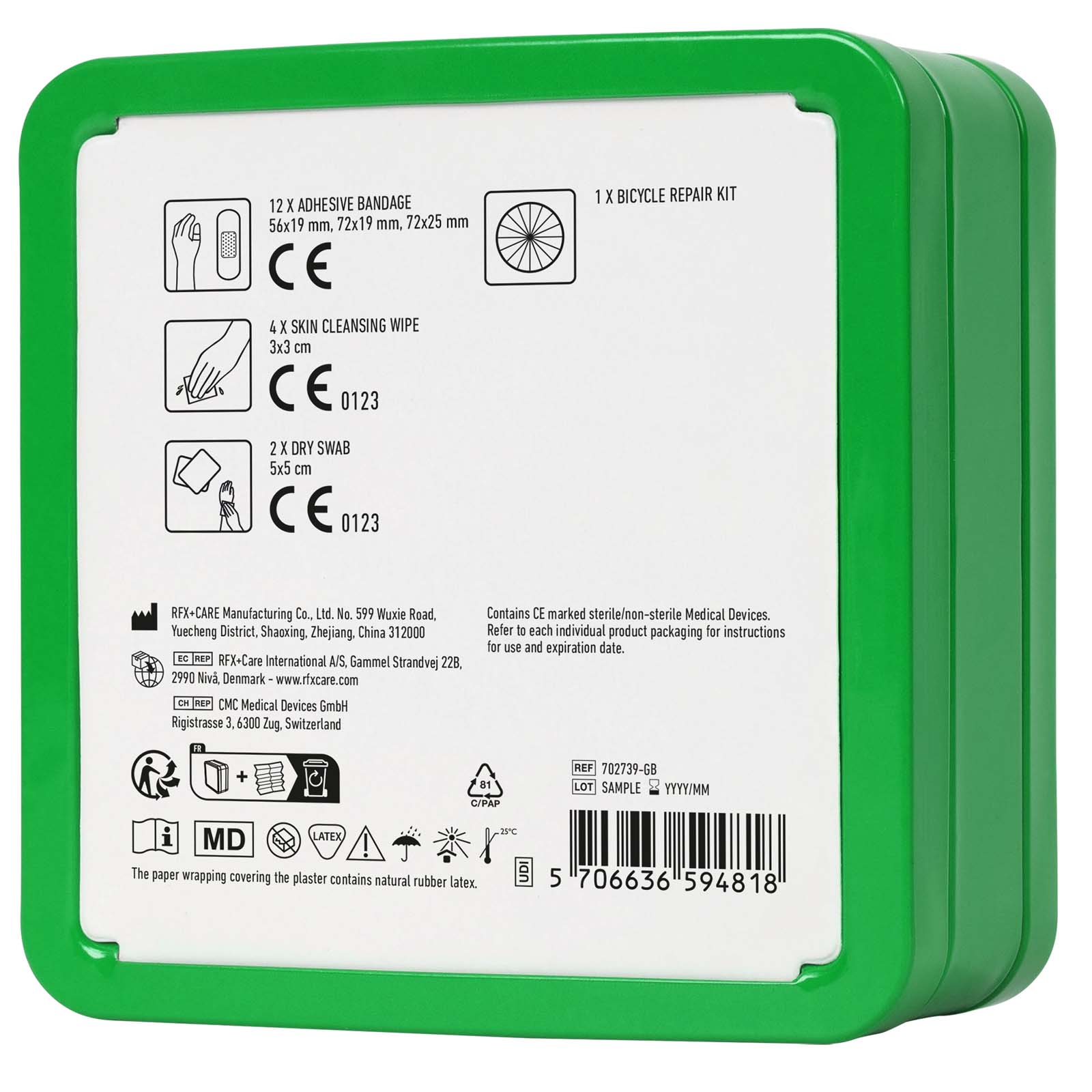 Kit per la riparazione delle biciclette in scatola di latta MyKit