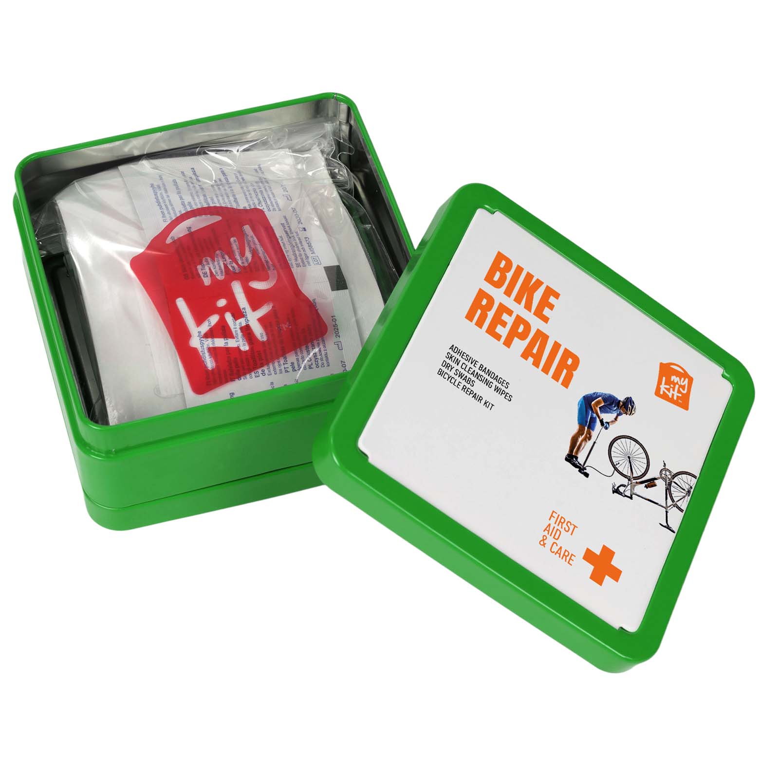 Kit per la riparazione delle biciclette in scatola di latta MyKit