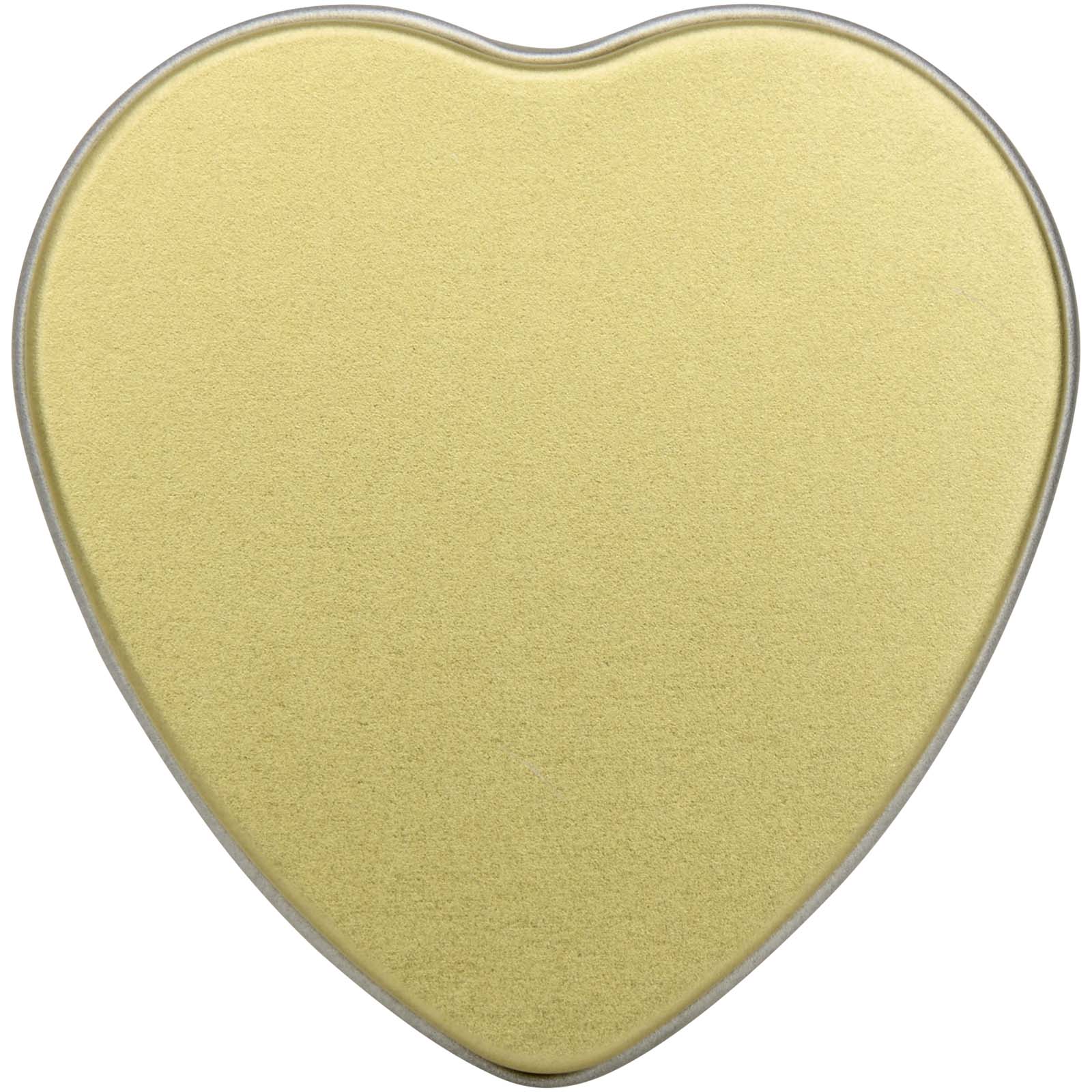 Candela in scatola di latta a forma di cuore all'aroma di vaniglia Blissful