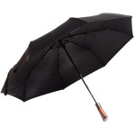 Ombrello pieghevole in legno con apertura/chiusura automatic...