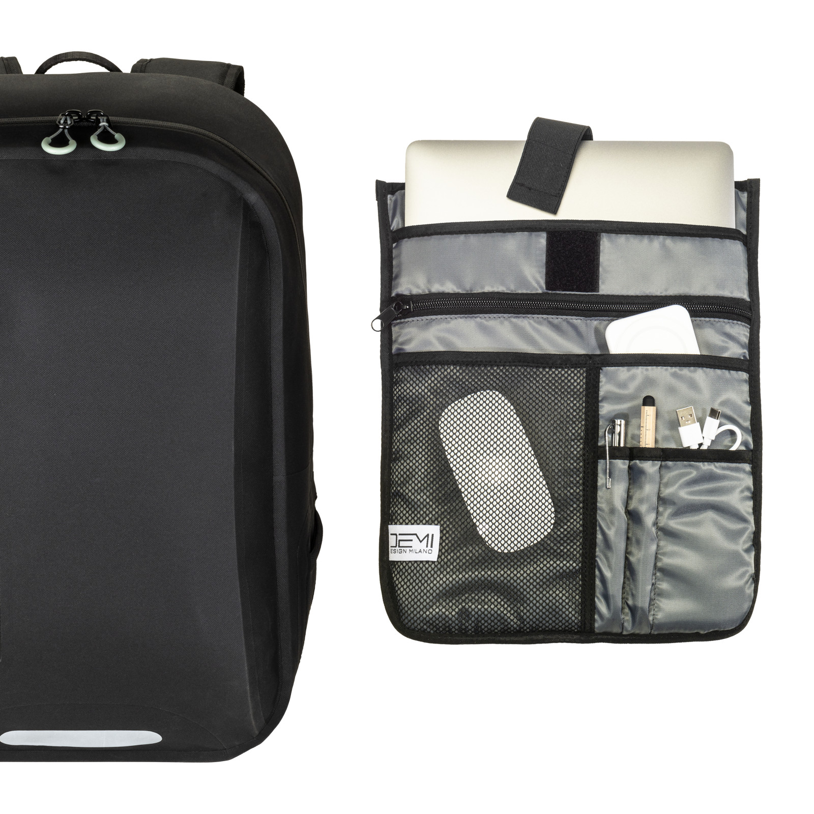 Zaino porta pc (15) in poliestere waterproof con rivestimento interno in TPU