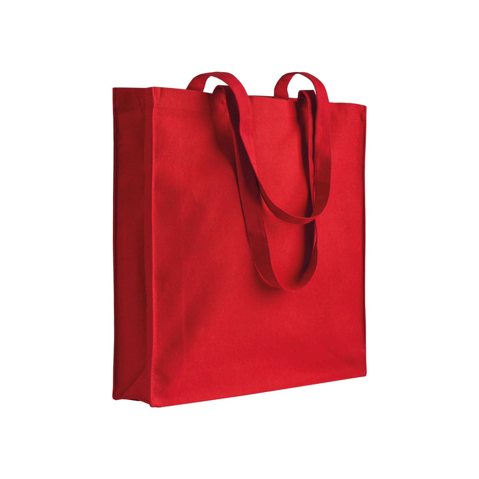 Borsa shopper a tinta unita in cotone riciclato da 280 g/m2