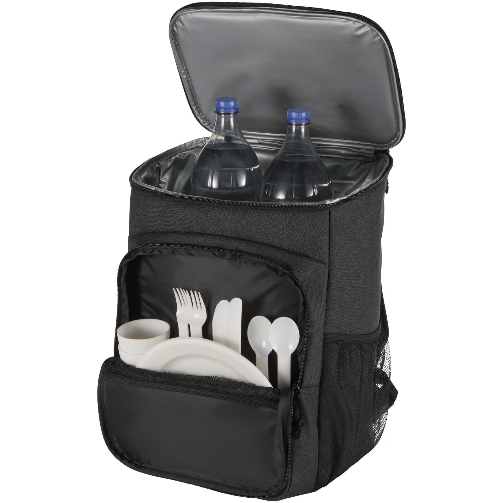 Zaino termico per picnic in materiale riciclato certificato GRS con set di posate Tundra - 20L