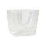 Borsa shopper trasparente in PP laminato 110 g/m2