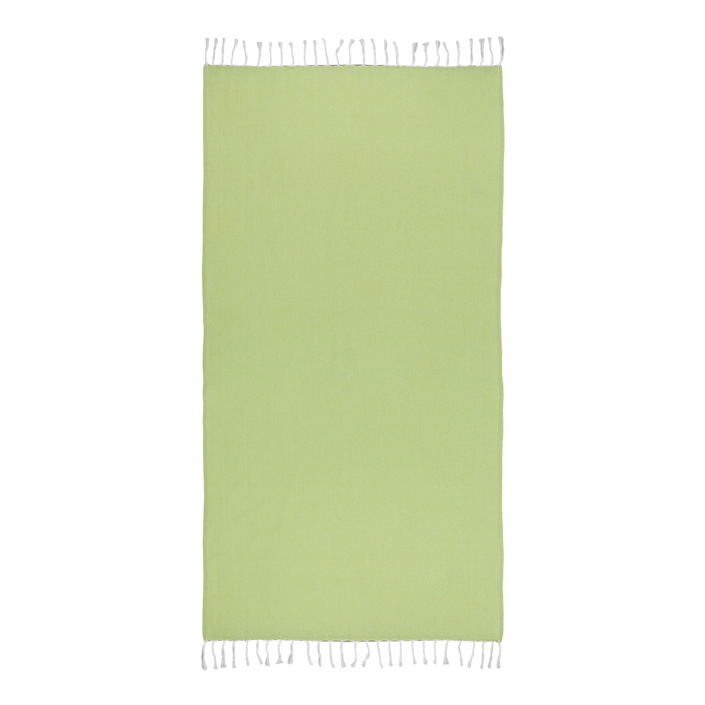 Telo mare in cotone riciclato 150 g/m2. Effetto melange e frange