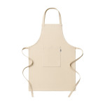 Grembiule da cucina lungo in cotone riciclato 180 g/m2. Tasc...