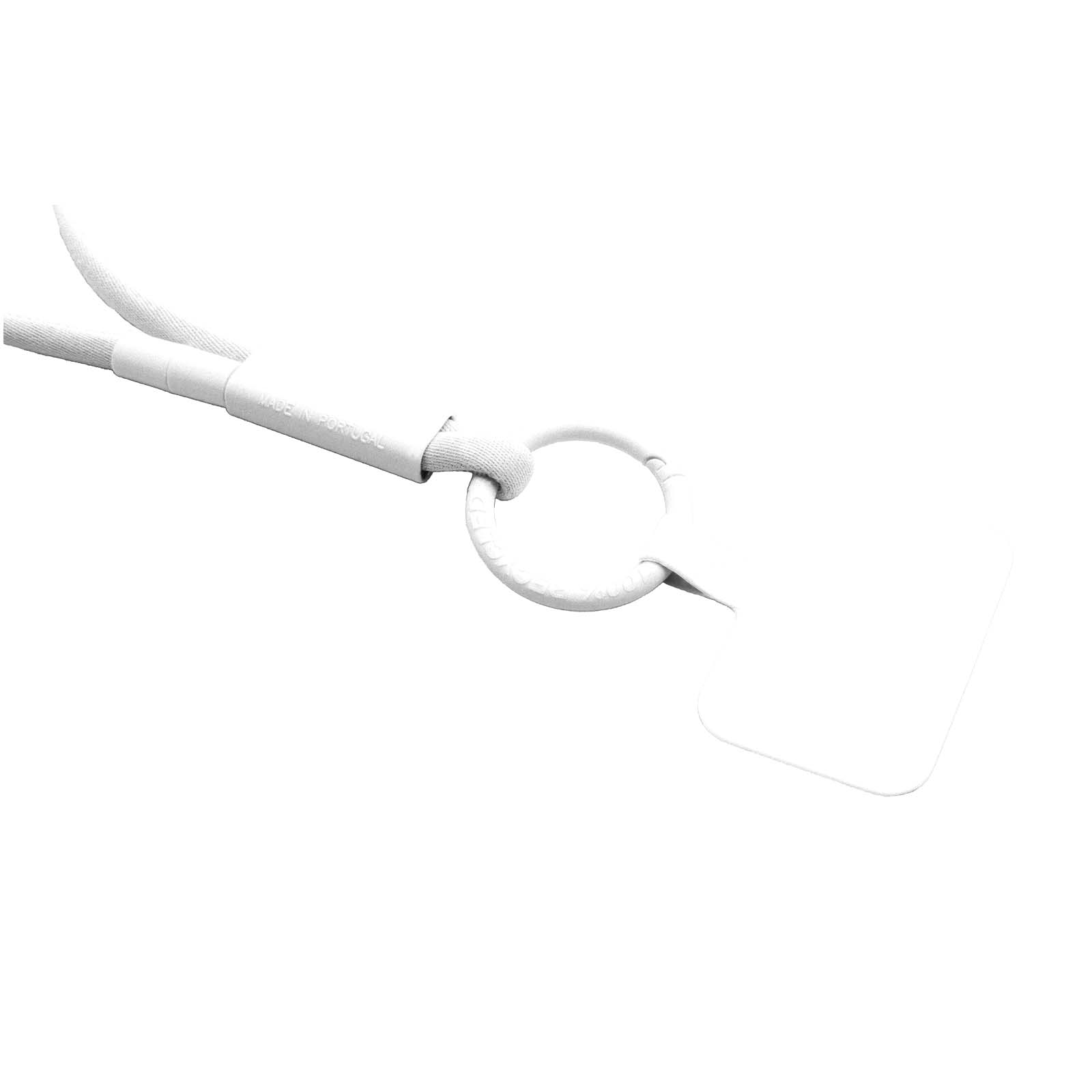 Lanyard con supporto per telefono e tubetto in plastica riciclata Tubyard