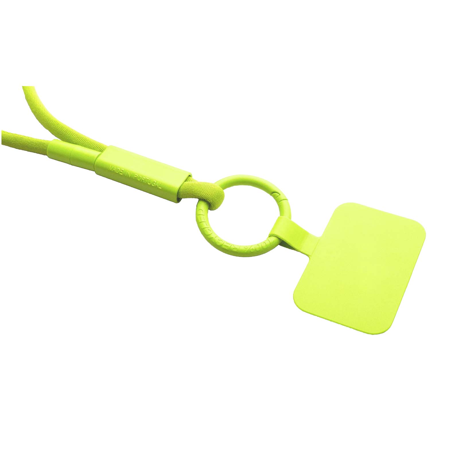 Lanyard con supporto per telefono e tubetto in plastica riciclata Tubyard