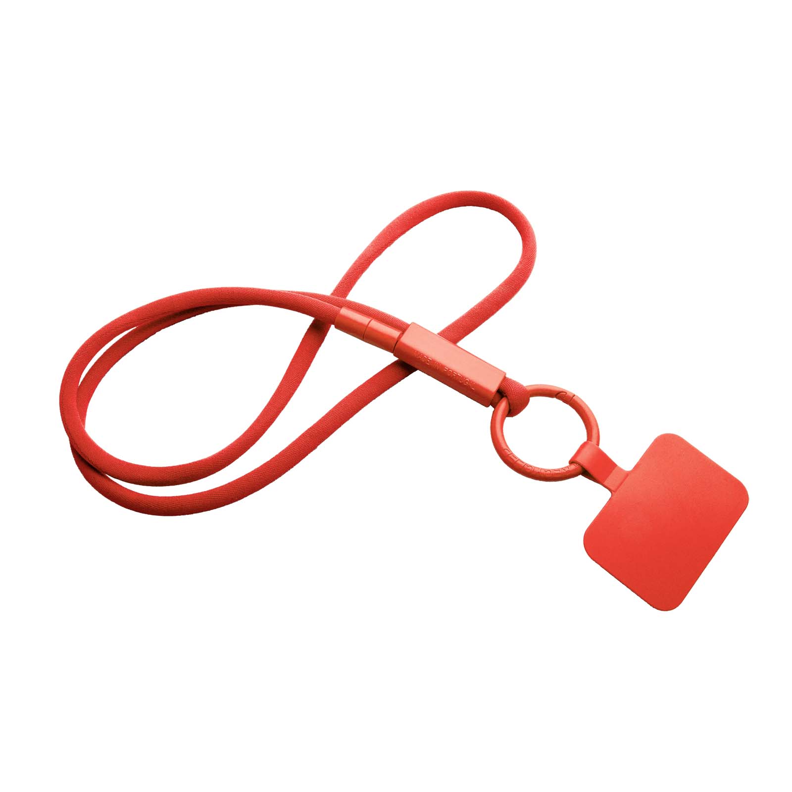 Lanyard con supporto per telefono e tubetto in plastica riciclata Tubyard