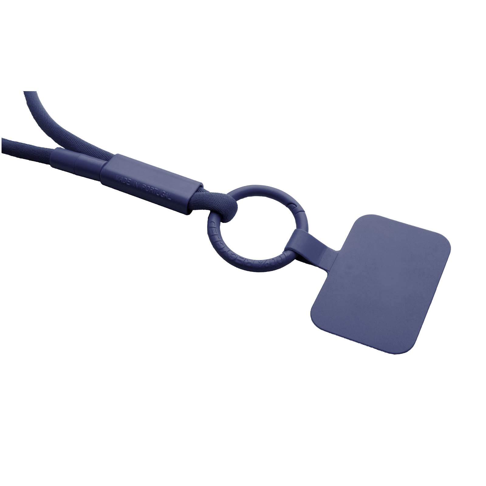 Lanyard con supporto per telefono e tubetto in plastica riciclata Tubyard