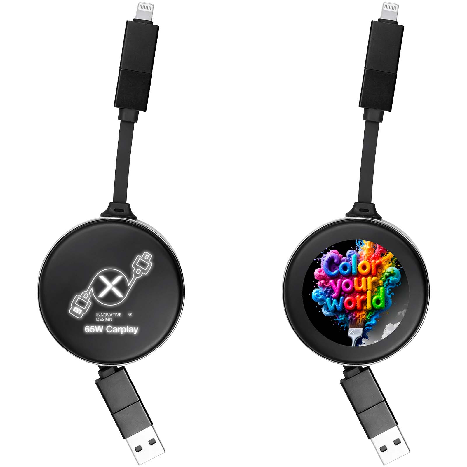 Cavo di ricarica retrattile 4 in 1 da 65 W SCX.design C42 