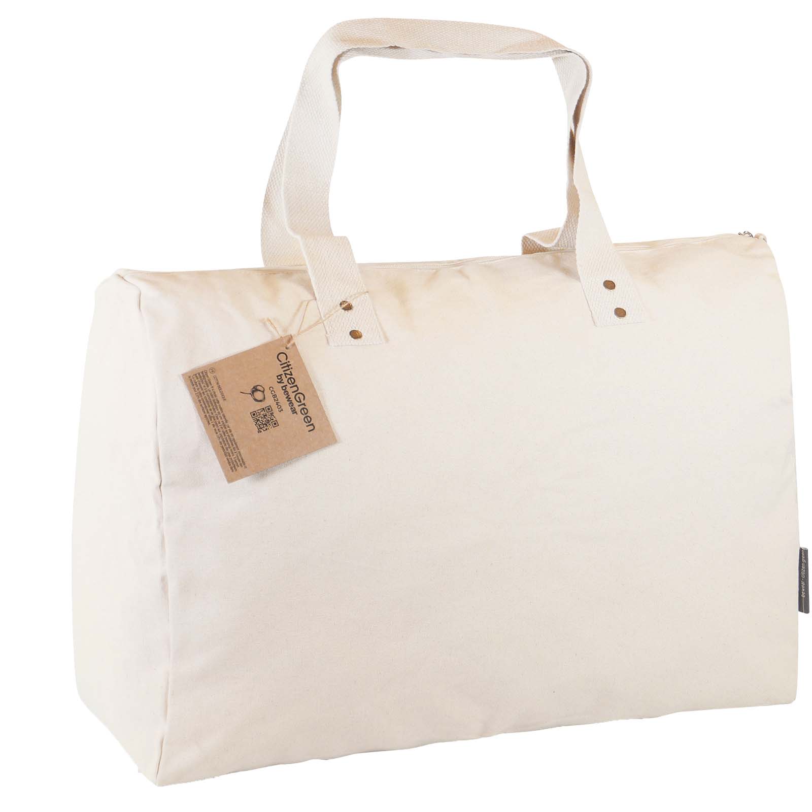 Borsa da viaggio e pochette in cotone biologico Citizen Green Combio