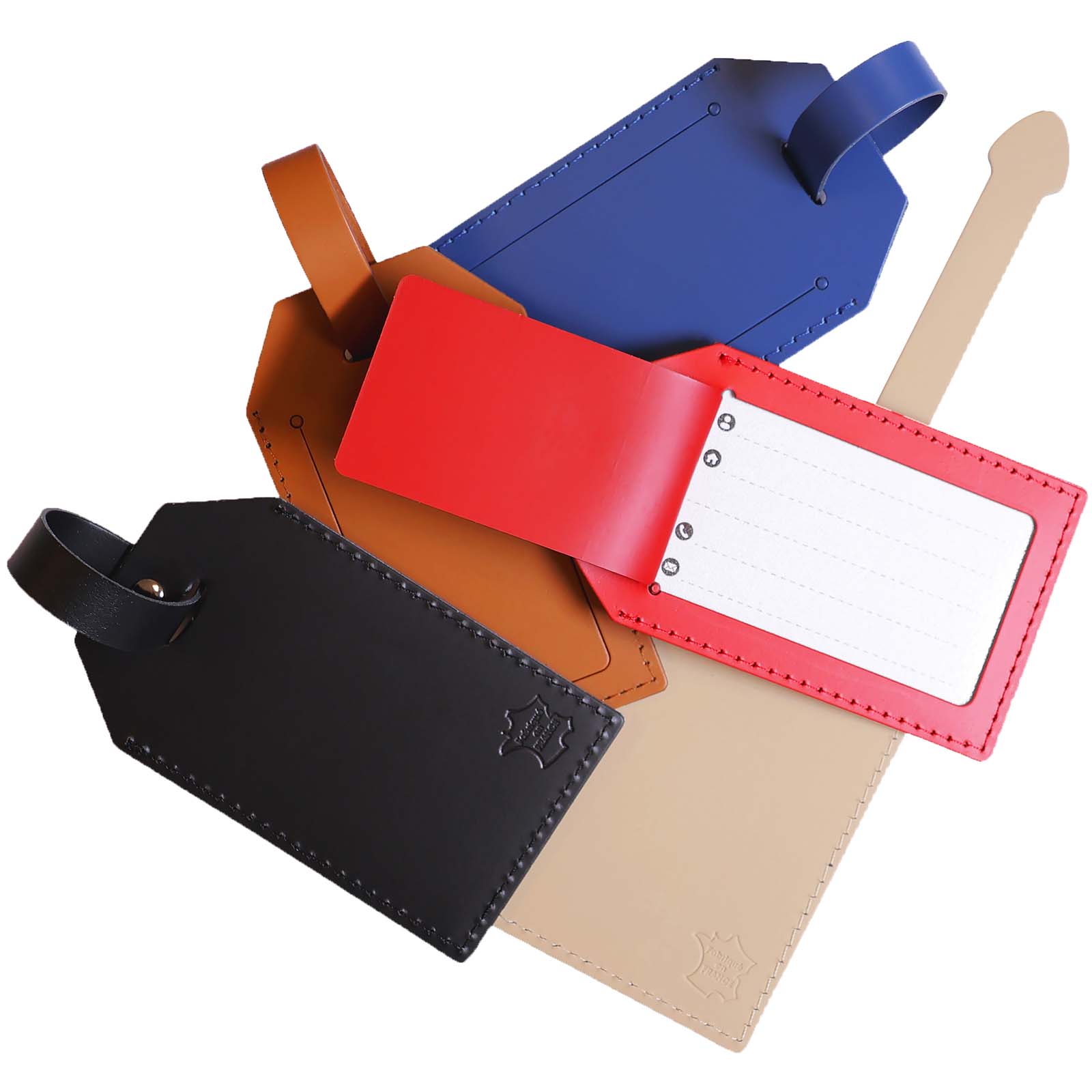 Etichetta per bagagli in pelle riciclata Citizen Green Milou