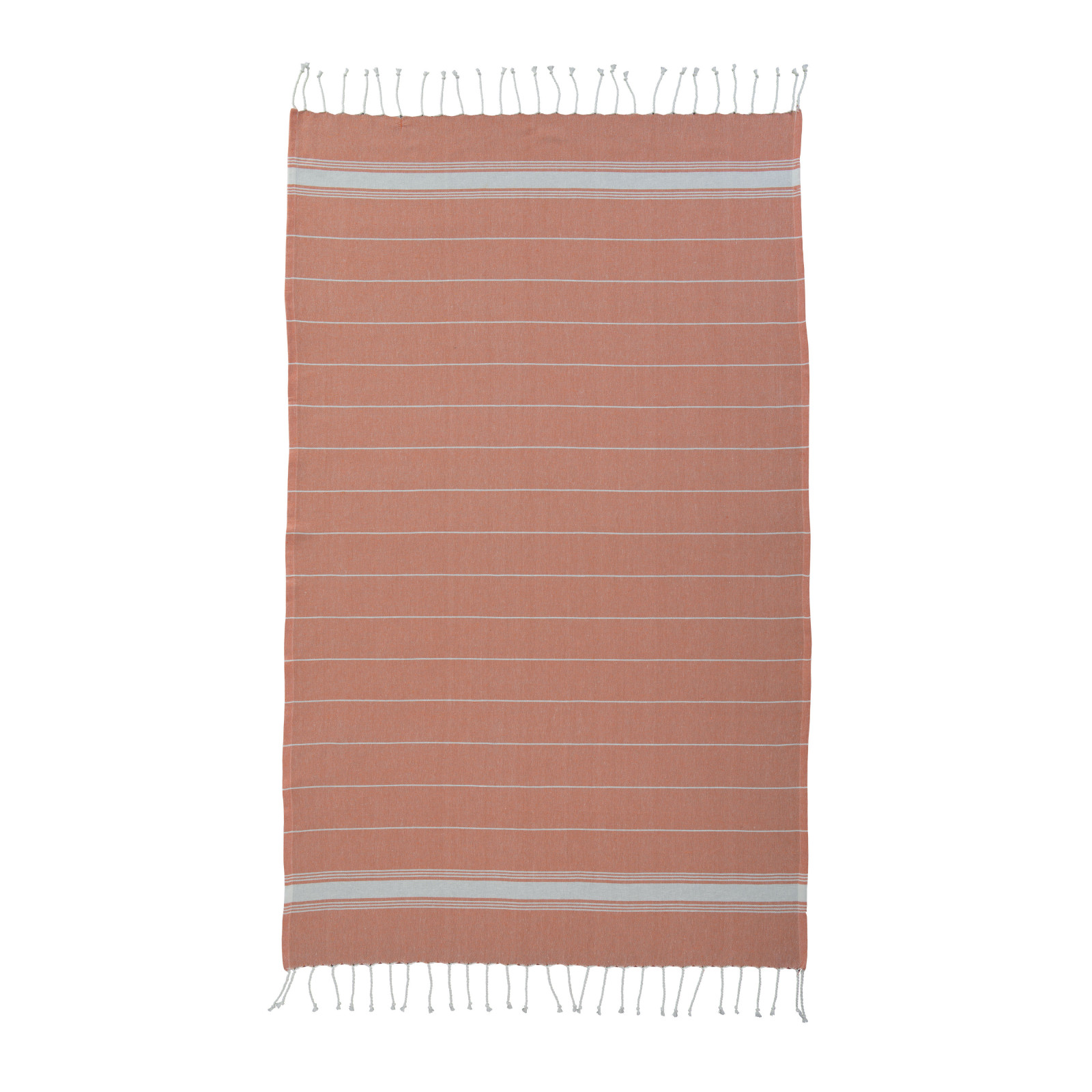 Telo mare/pareo stile Fouta 100% cotone 182gr/m2 con frange, misura  90x170 cm