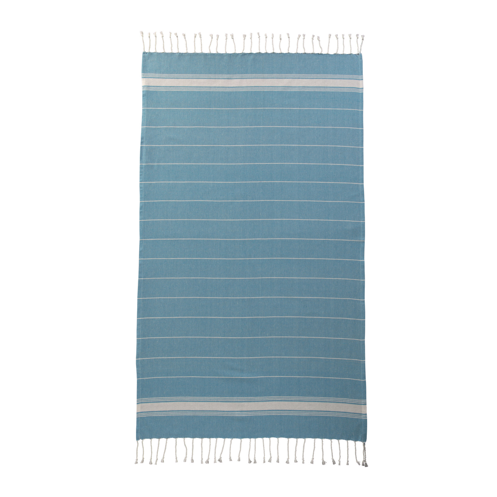 Telo mare/pareo stile Fouta 100% cotone 182gr/m2 con frange, misura  90x170 cm