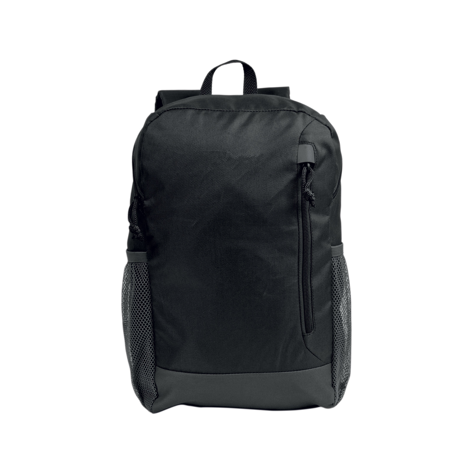 Zaino in poliestere 600D con 4 tasche di cui 2 laterali retinate