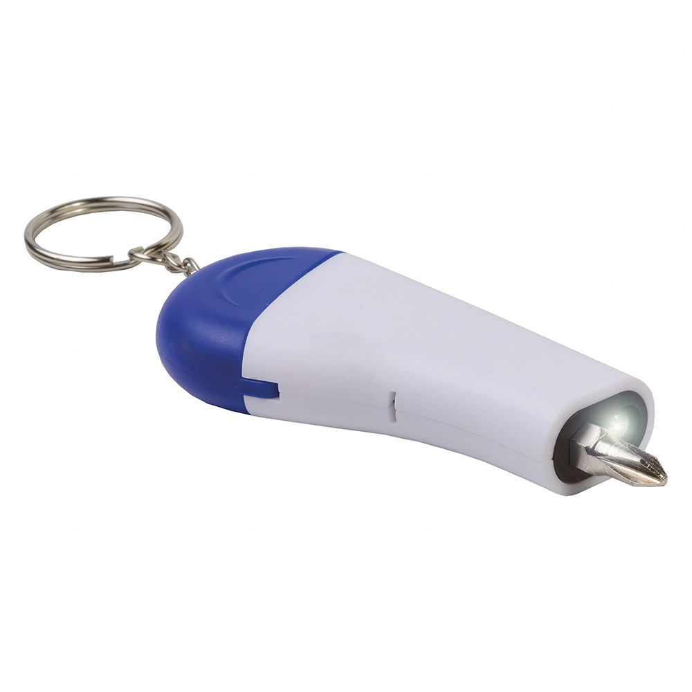 Portachiavi con luce a LED e set di cacciaviti