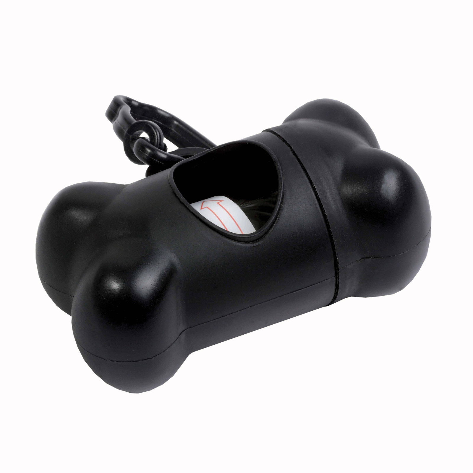 Porta sacchetti igienici per cane in PP a forma di osso (15 sacchetti inclusi)