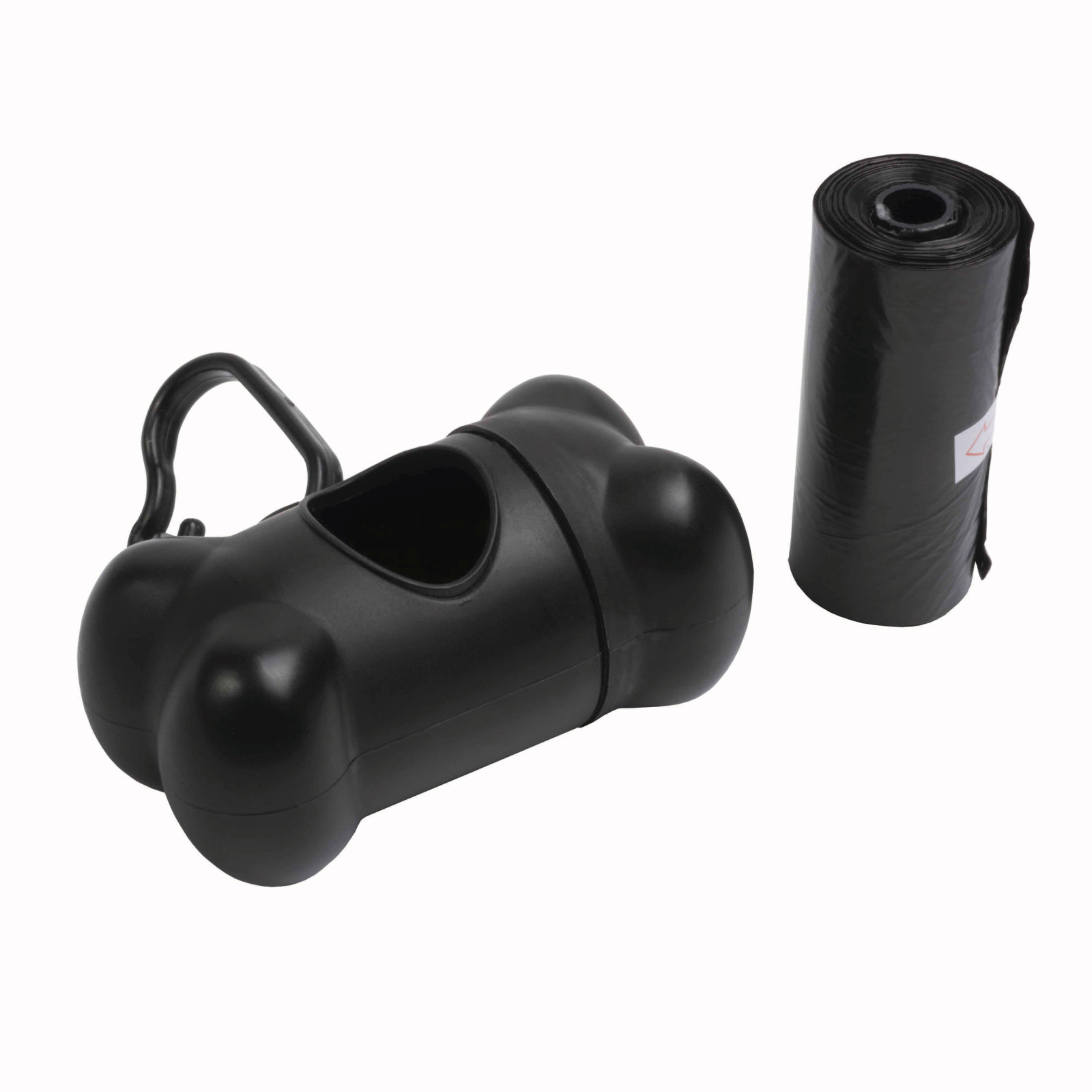 Porta sacchetti igienici per cane in PP a forma di osso (15 sacchetti inclusi)