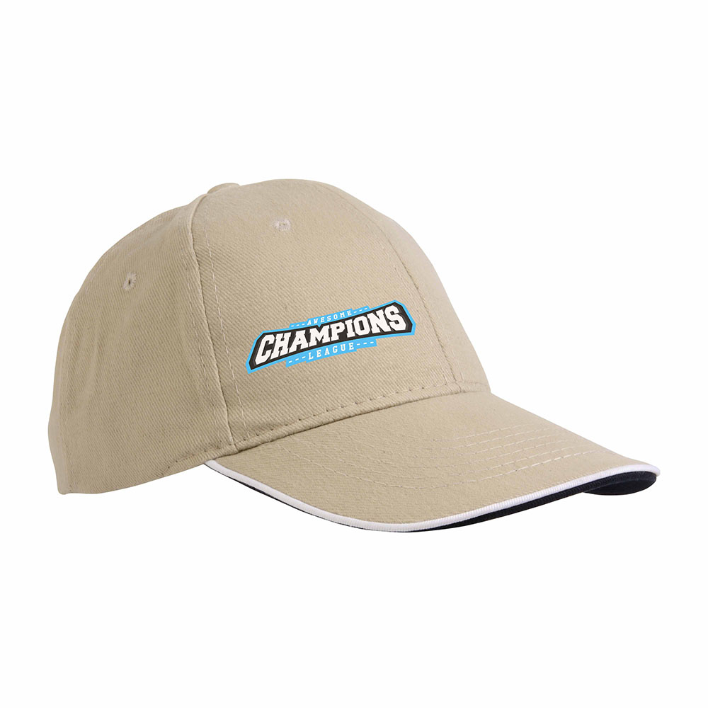 Cappellino in cotone pesante, 6 pannelli