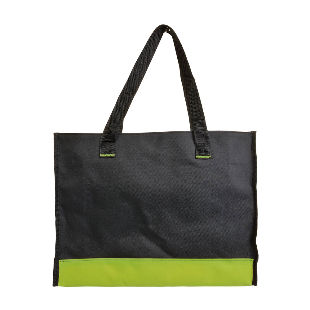 Borsa Shopper con soffietto in poliestere 600D con manici lunghi