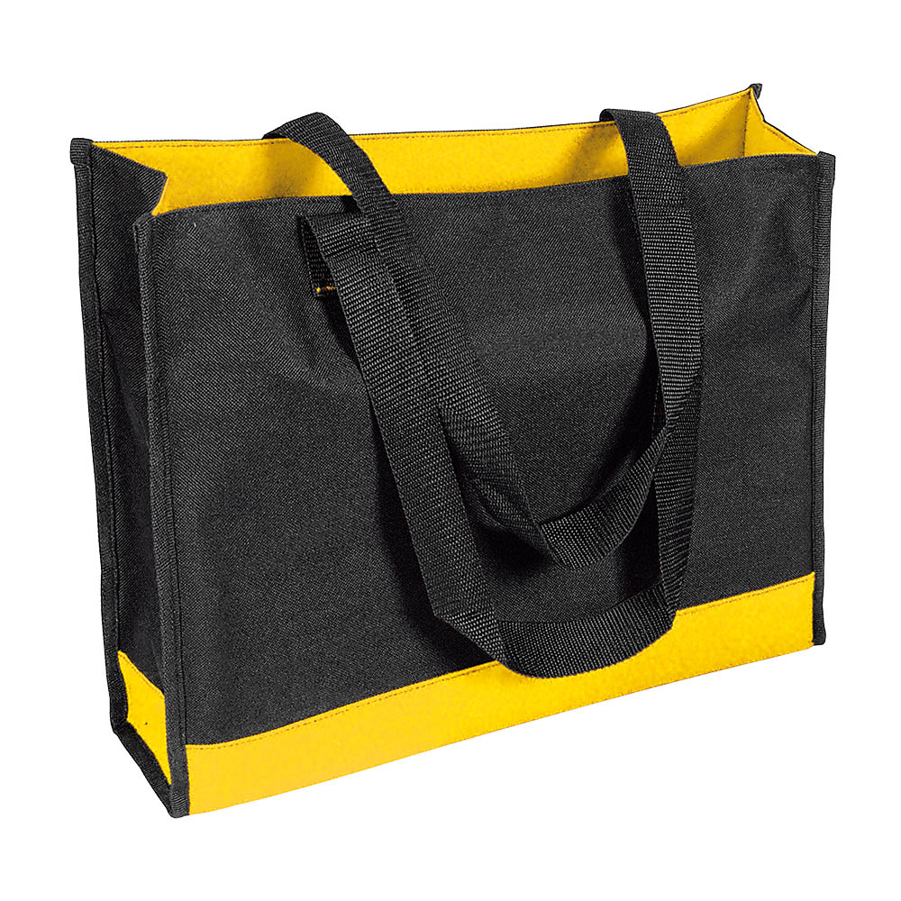 Borsa Shopper con soffietto in poliestere 600D con manici lunghi