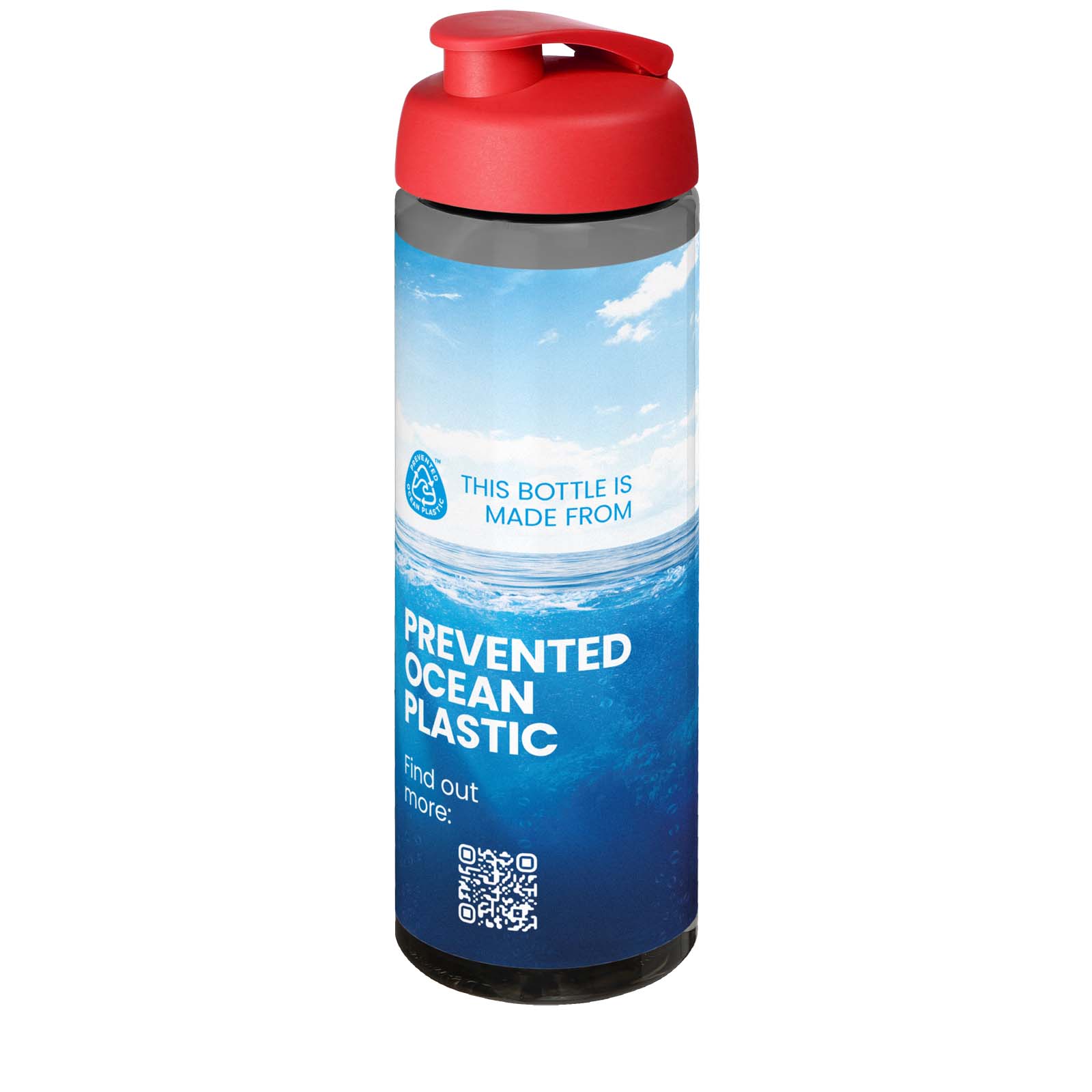 Borraccia sportiva da 850 ml con coperchio a scatto H2O Active® Eco Vibe