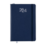 Agenda settimanale 2024 con copertina in PU con elastico - S...
