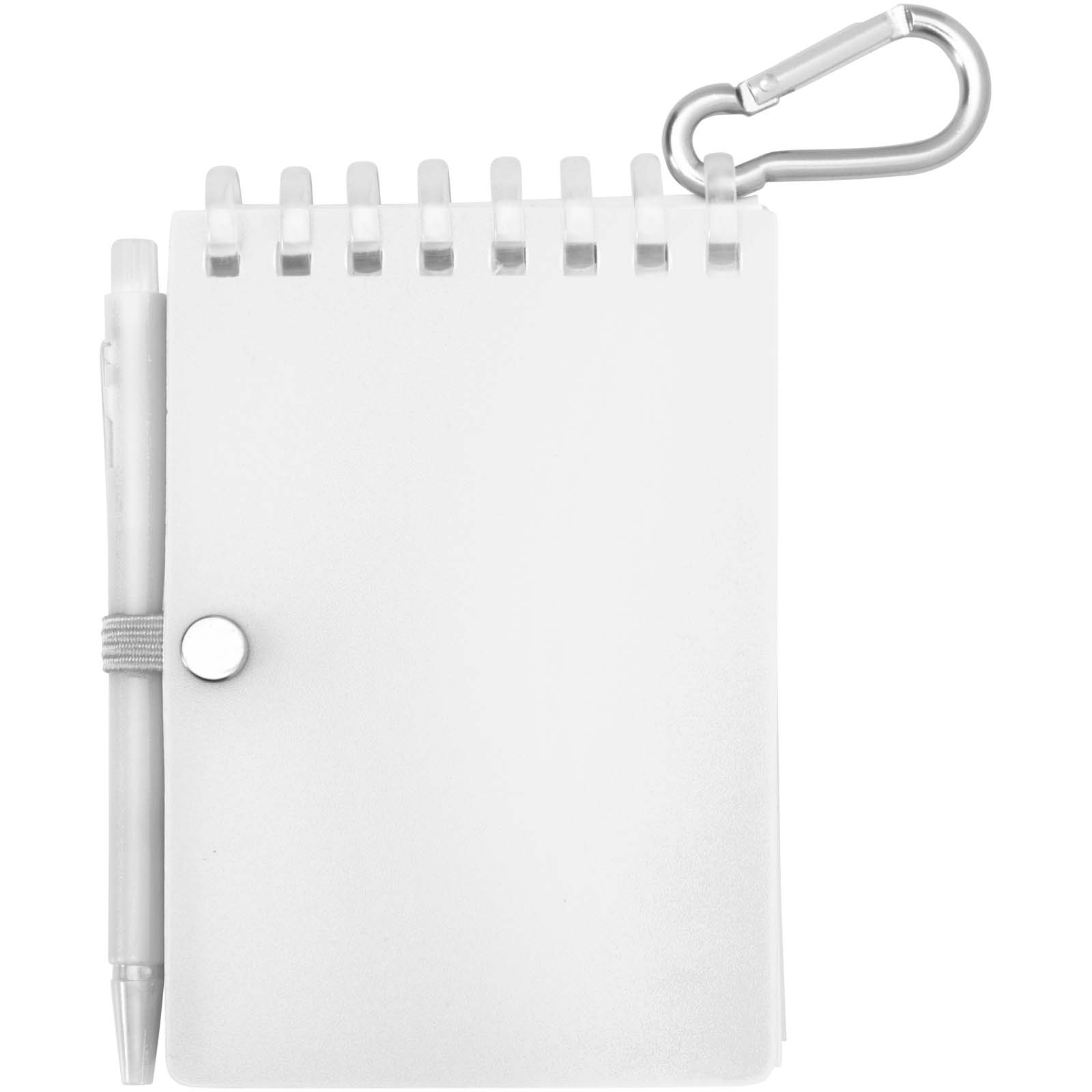 Set blocco note con copertina morbida in materiale riciclato e penna a sfera (inchiostro blu) per attività all'aperto Lig Mini