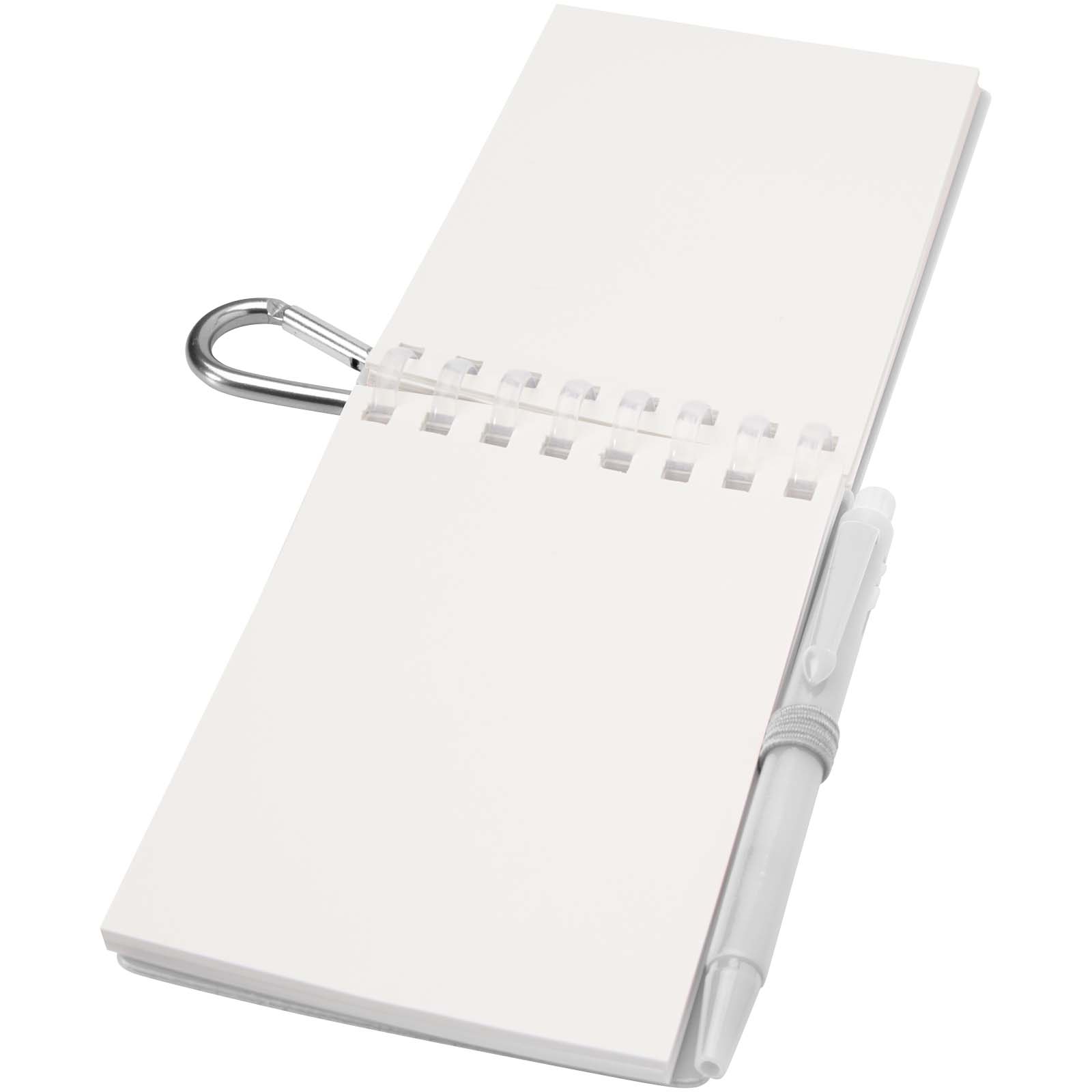 Set blocco note con copertina morbida in materiale riciclato e penna a sfera (inchiostro blu) per attività all'aperto Lig Mini